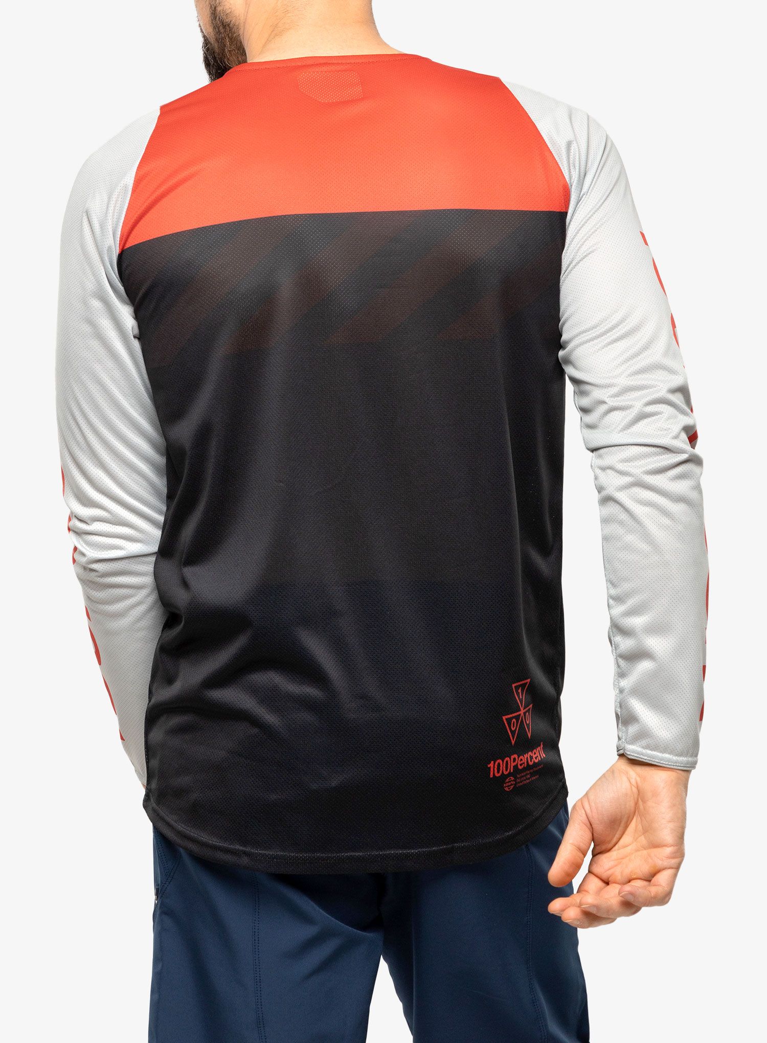 Biciklistička dukserica 100% R-Core - black/racer red