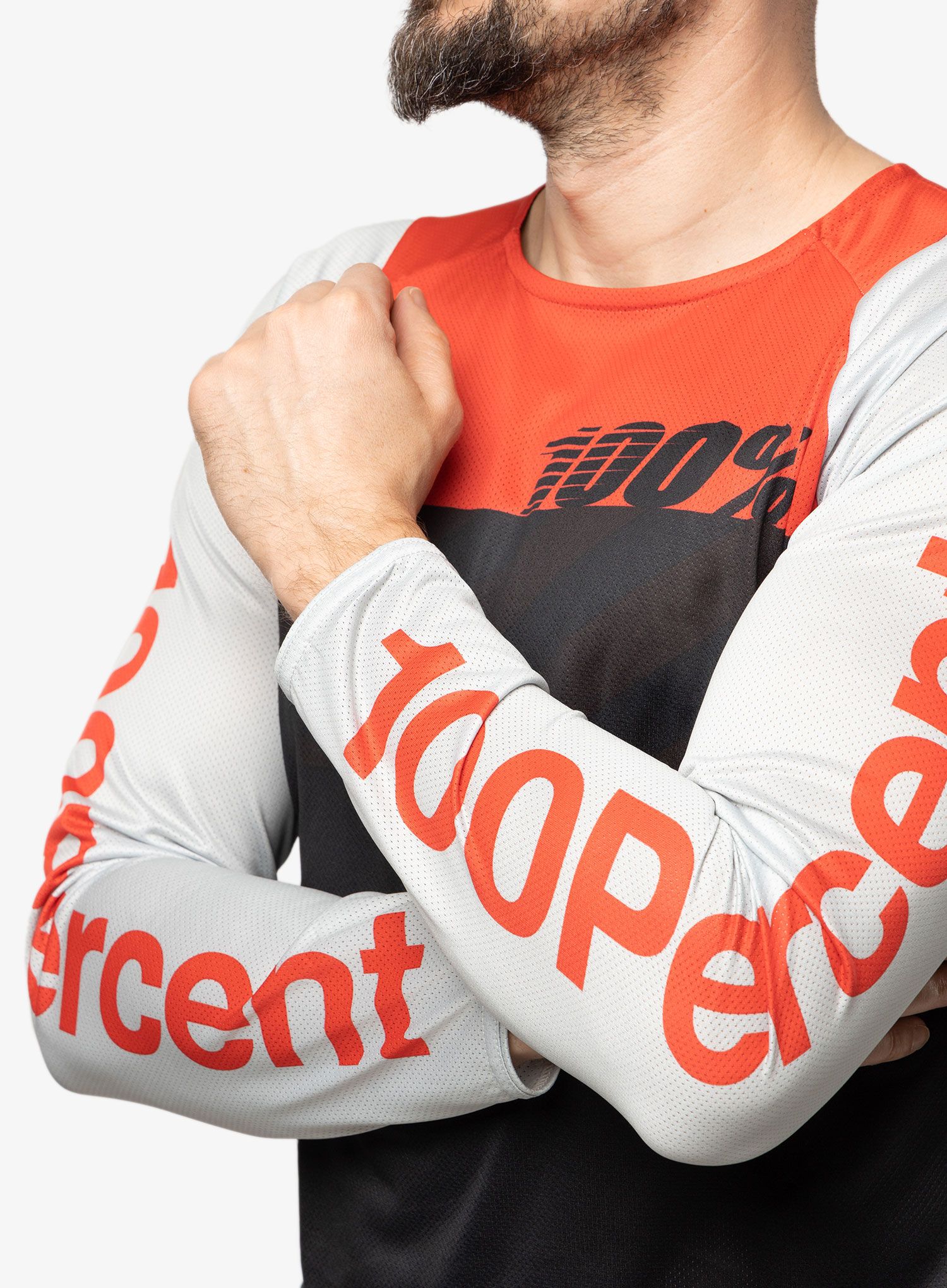 Biciklistička dukserica 100% R-Core - black/racer red