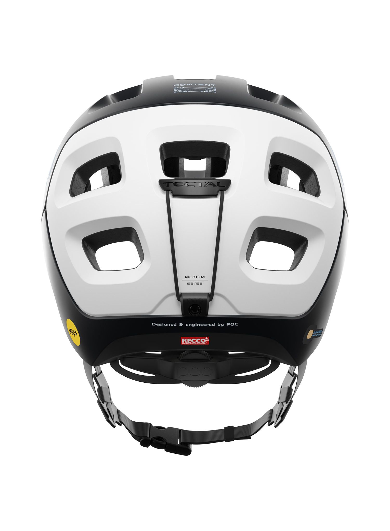 Kaciga enduro POC Tectal Race Mips - uranium black/hydrogen white