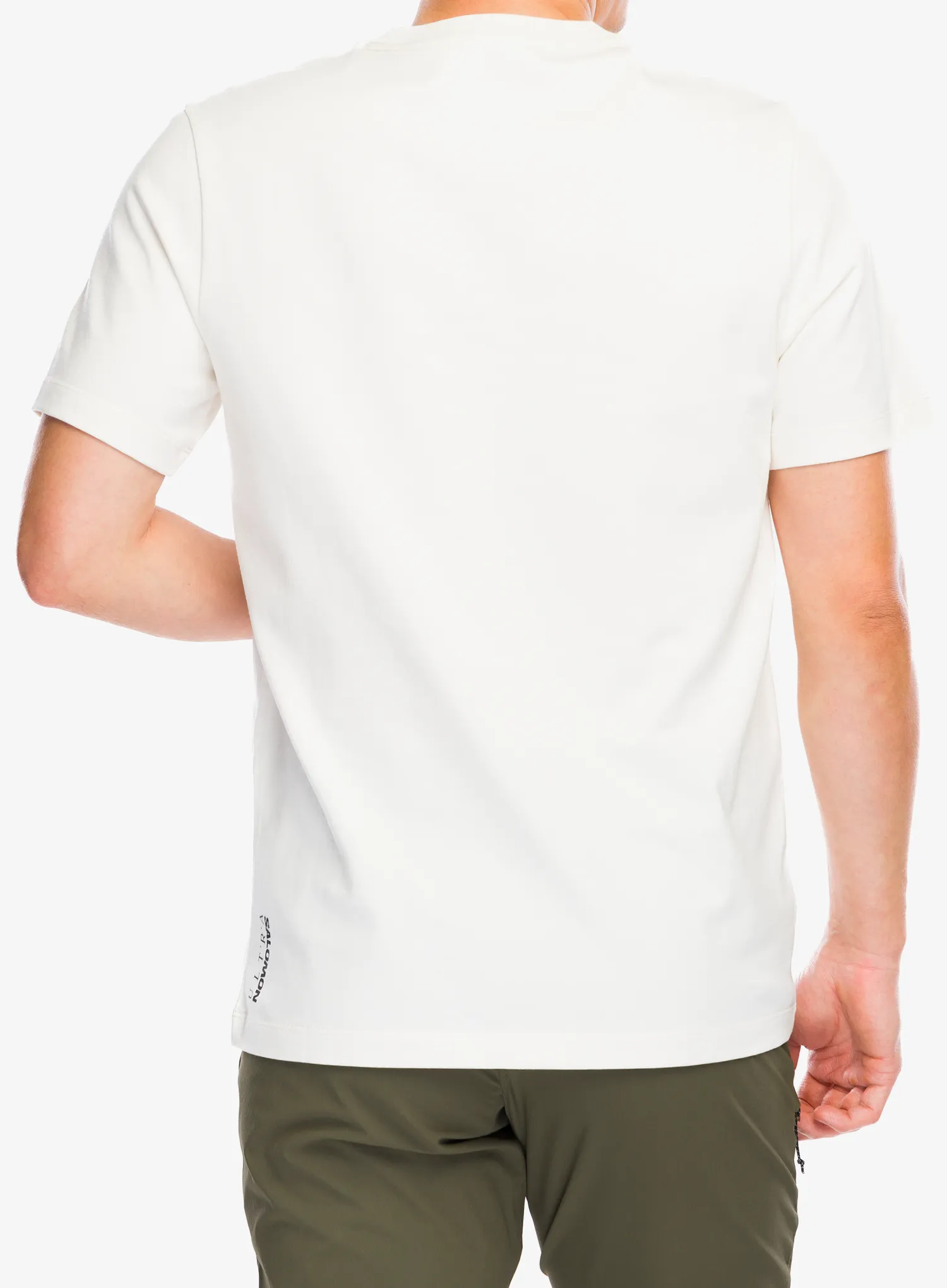 Pamučna majica Salomon Ultra Flag Logo S/S Tee - vanilla