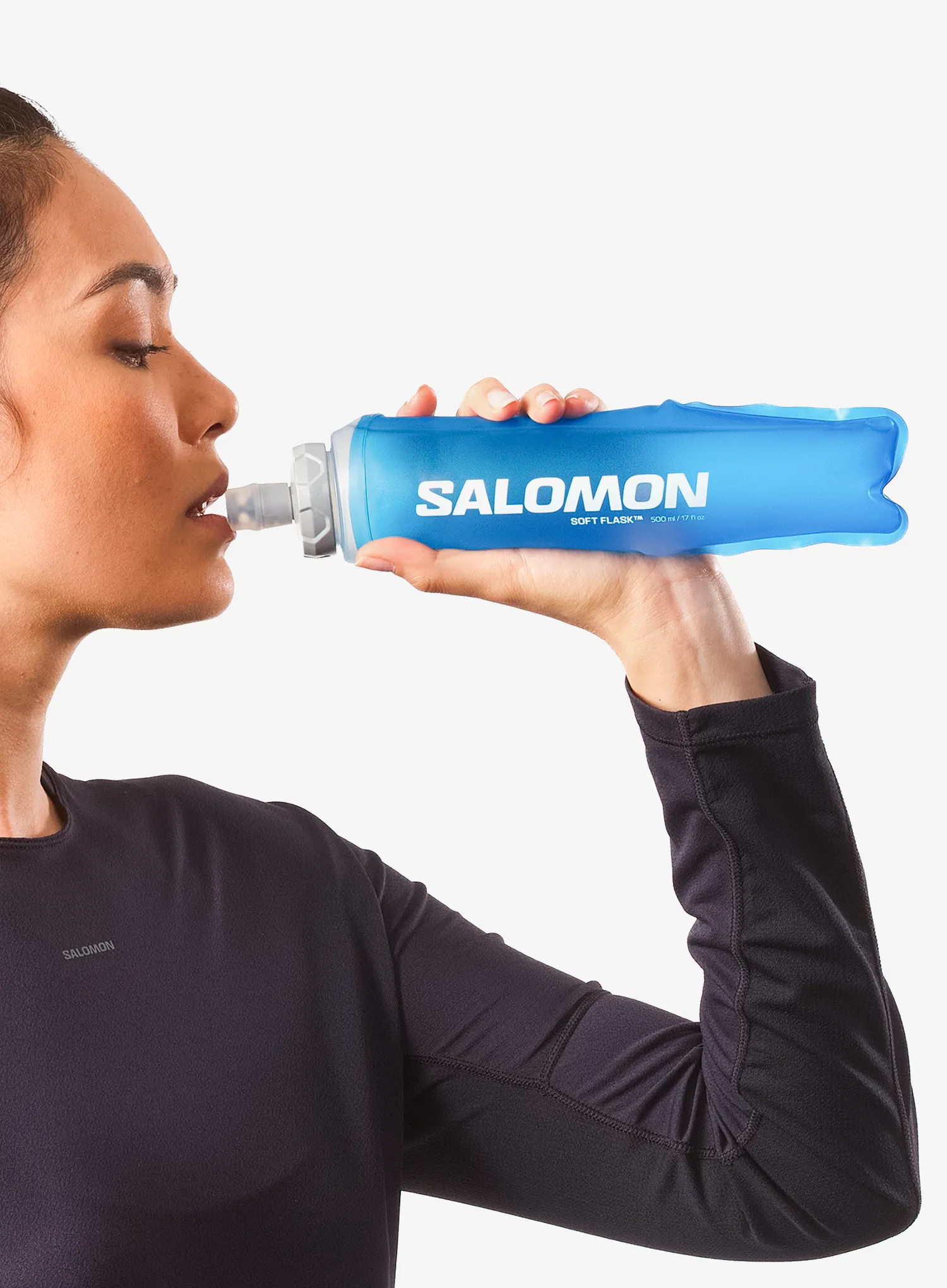 Mekana boca Salomon Soft Flask 500ml 17oz Ult - clear blue