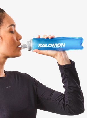 Mekana boca Salomon Soft Flask 500ml 17oz Ult - clear blue
