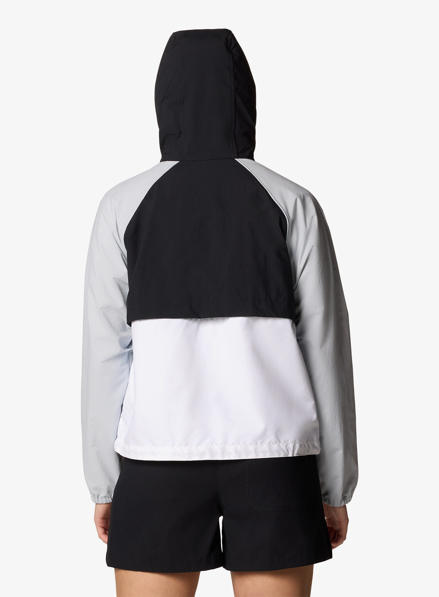 Ženska vjetrovka Columbia Spire Valley Windbreaker - white/black/cirrus grey