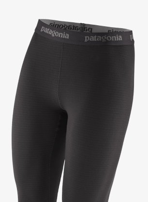 Ženske termo tajice Patagonia Cap TW Bottoms - black