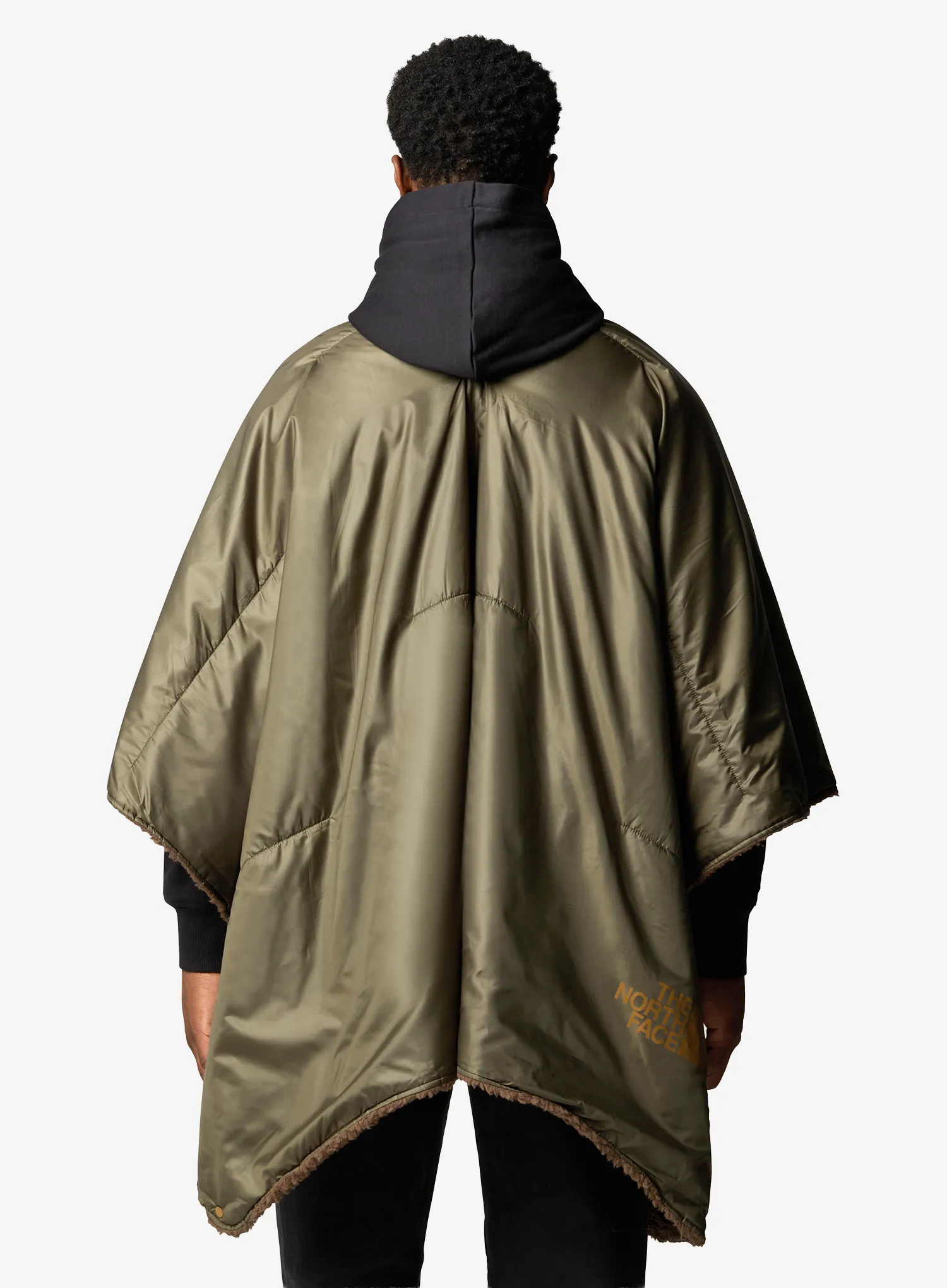 Planinarski ogrtač The North Face Wawona Fuzzy Blanket - taupe green/smokey