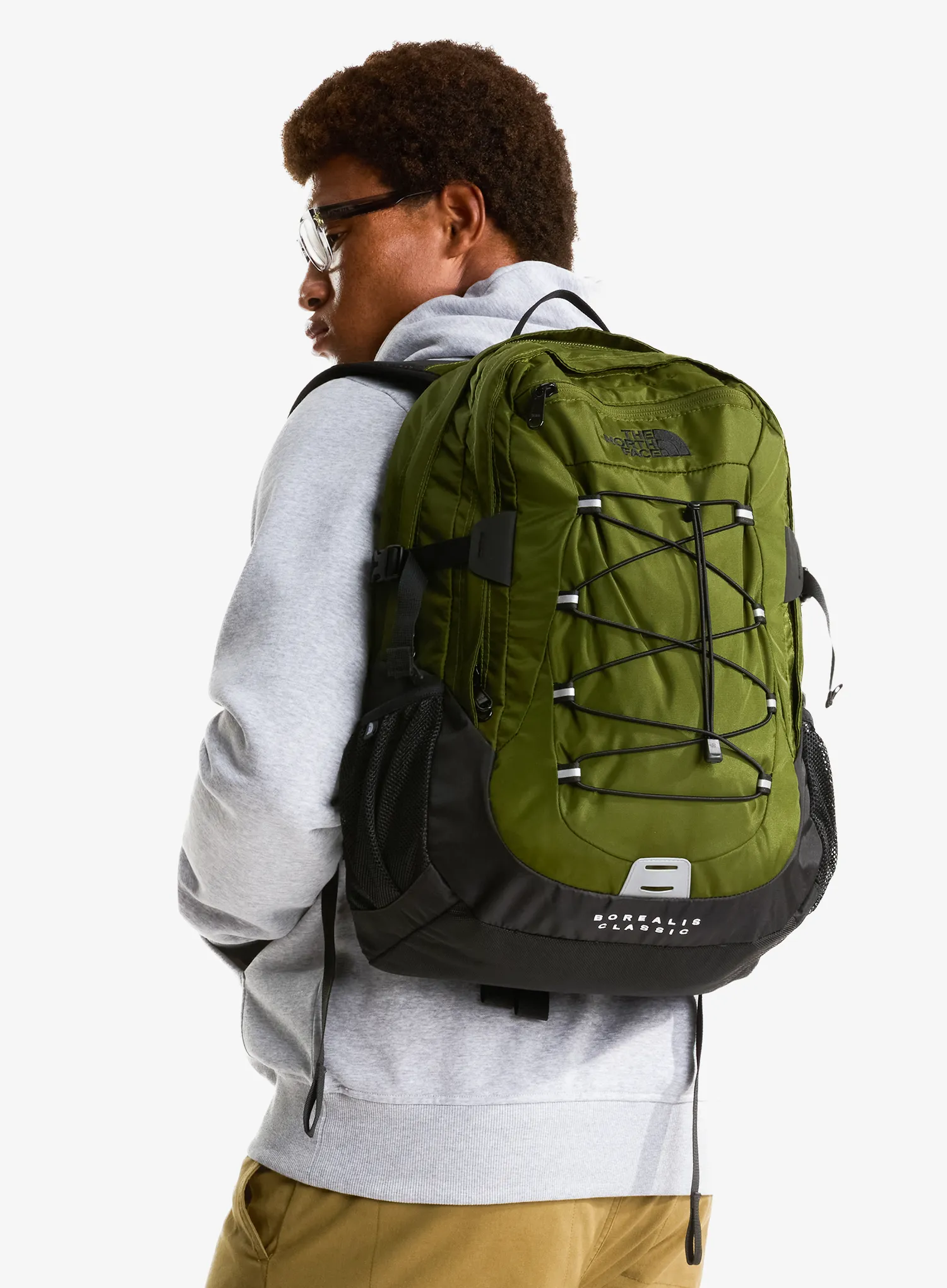 Ruksak za laptop The North Face Borealis Classic - woodland green/tnf black