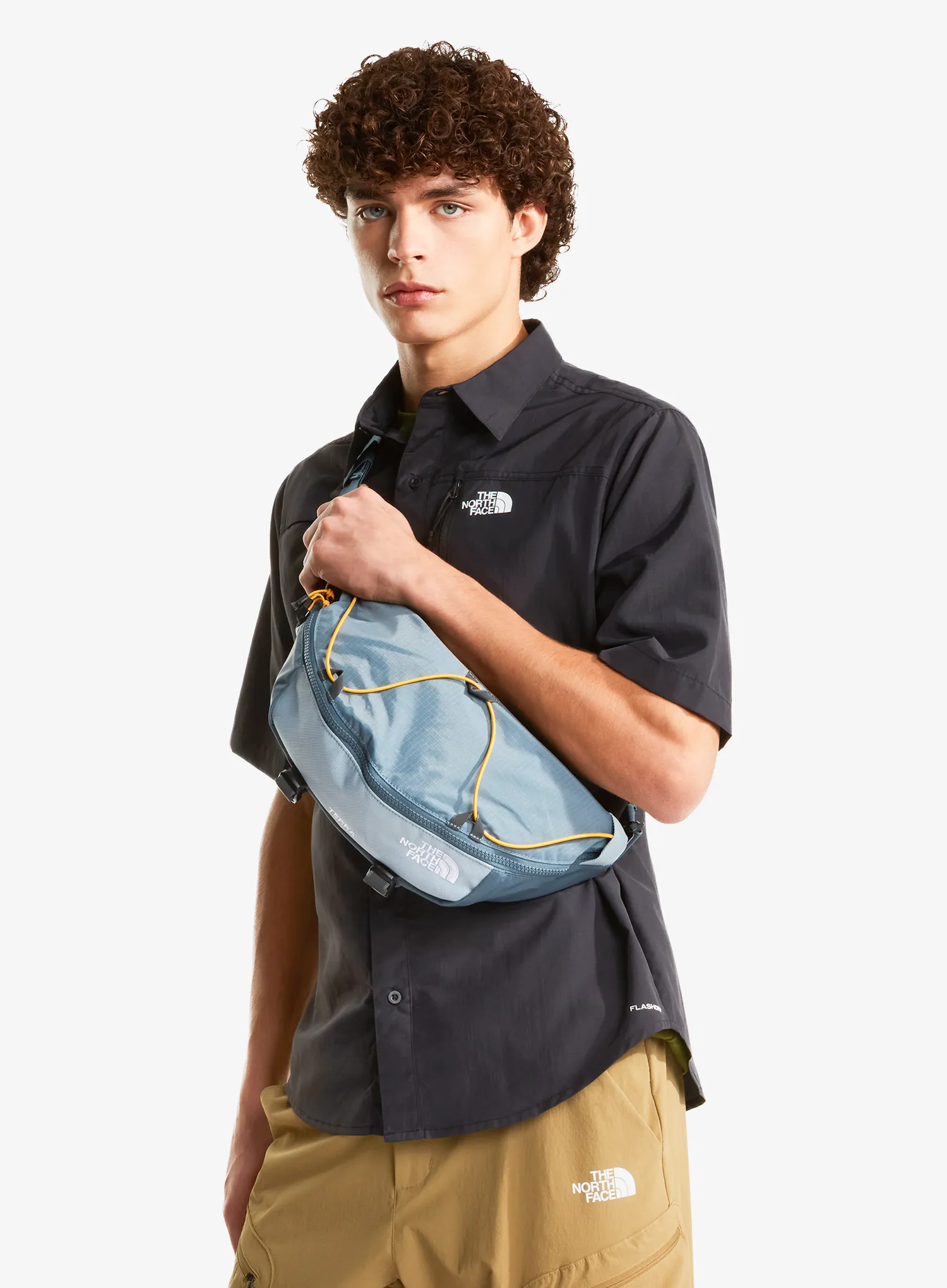 Torbica oko struka The North Face Terra Lumbar 6L - granite grey/frost grey
