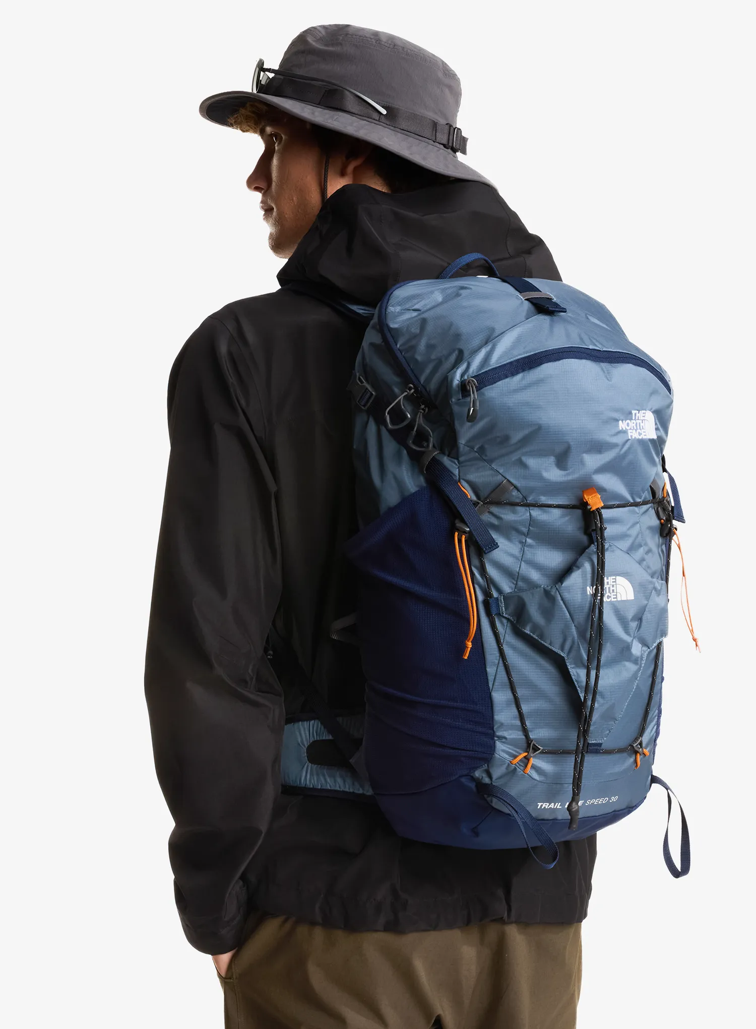 Biciklistički ruksak The North Face Trail Lite Speed 30 - grey/navy/dust orange