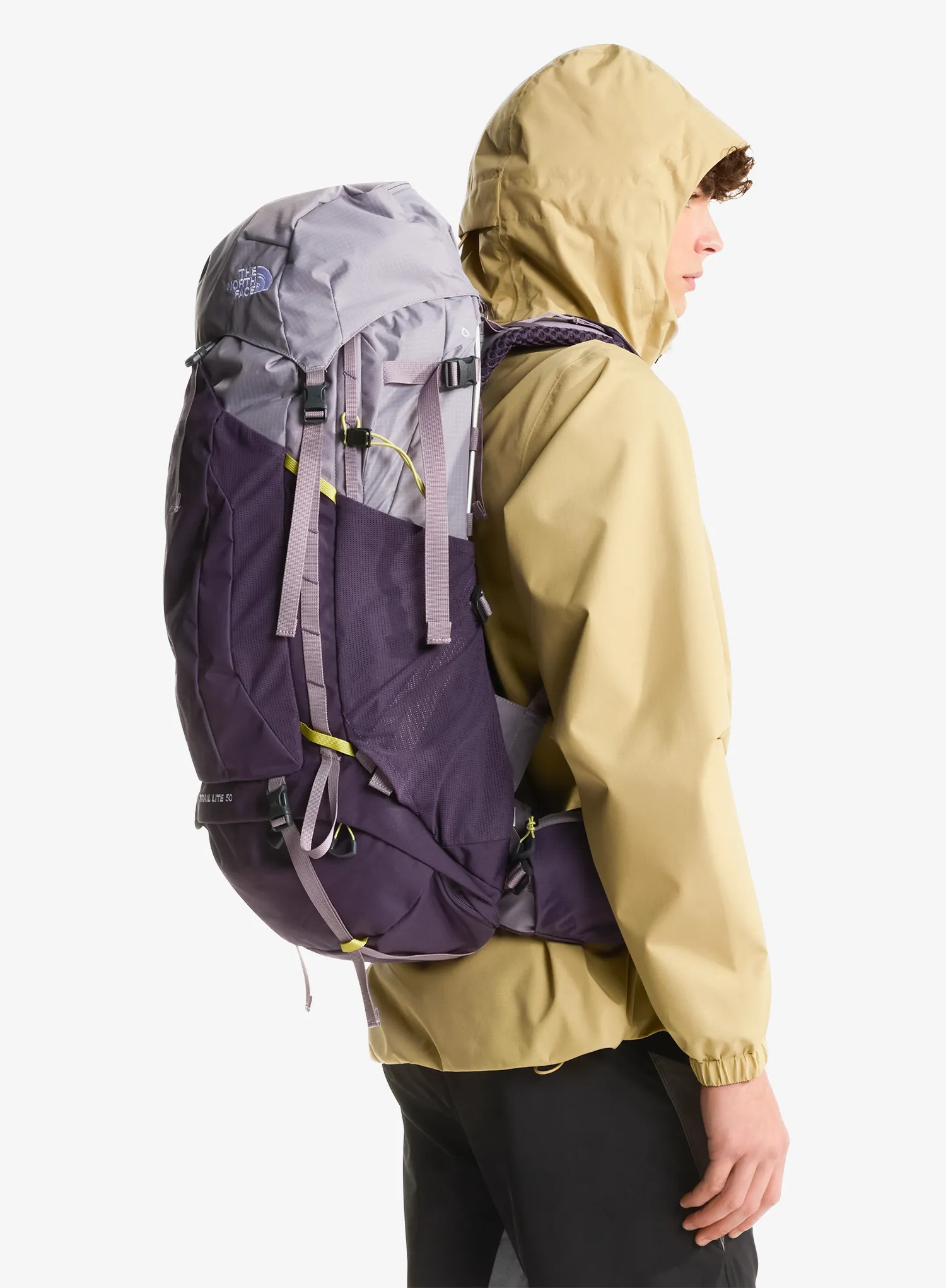 Ženski planinarski ruksak The North Face Trail Lite 50 - trans grey/dusk/pear