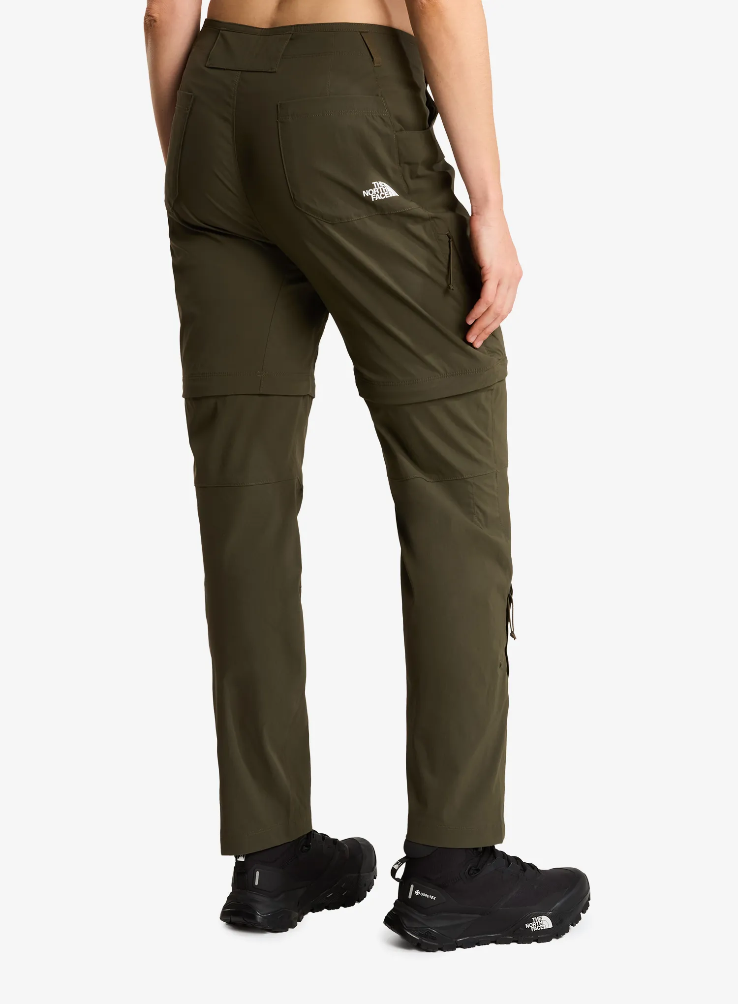 Ženske planinarske hlače The North Face Exploration Reg Straight Convertible Pant - new taupe green