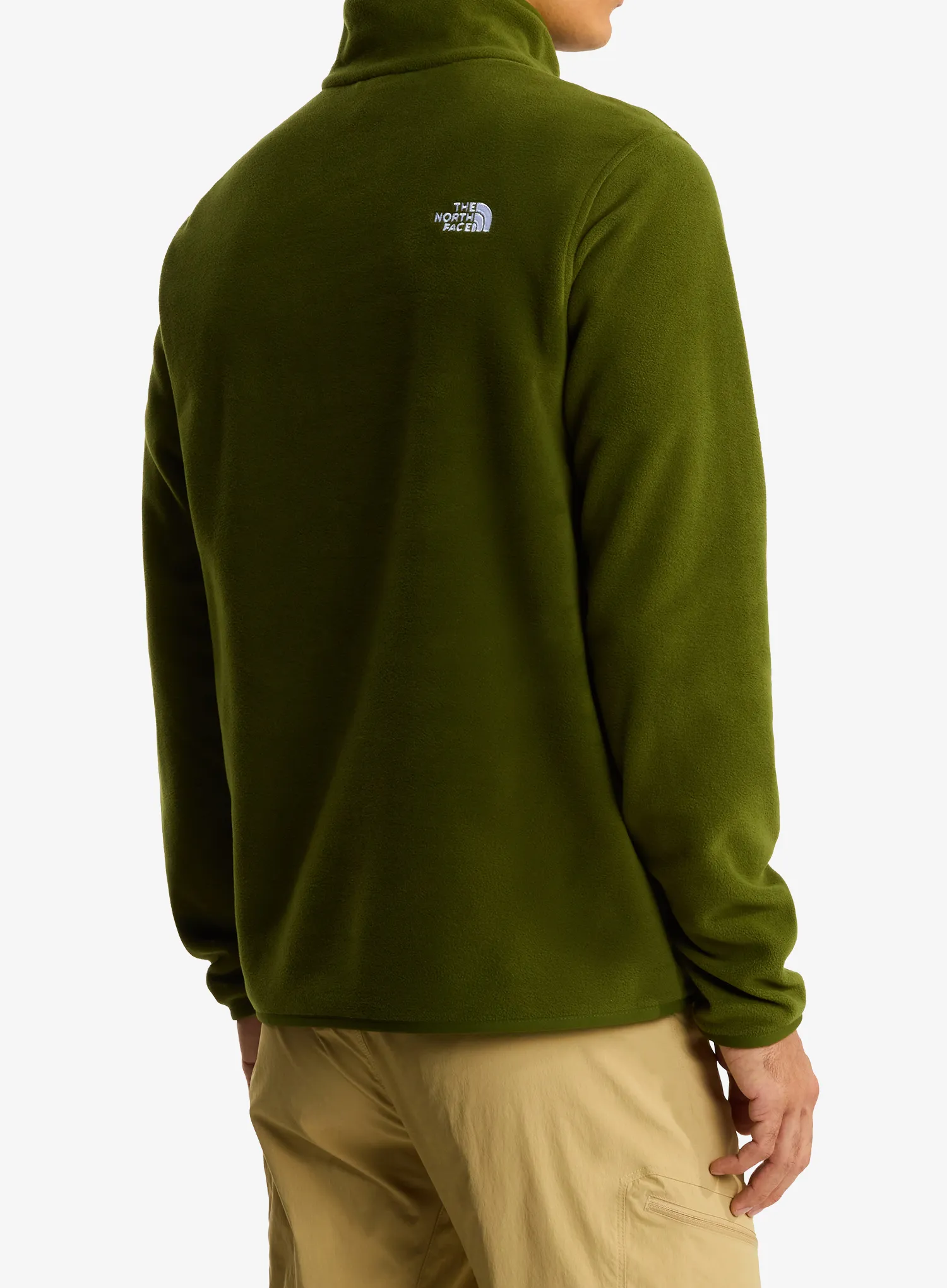 Dukserica od flisa The North Face Glacier Fleece 1/4 Zip Jacket - woodland green
