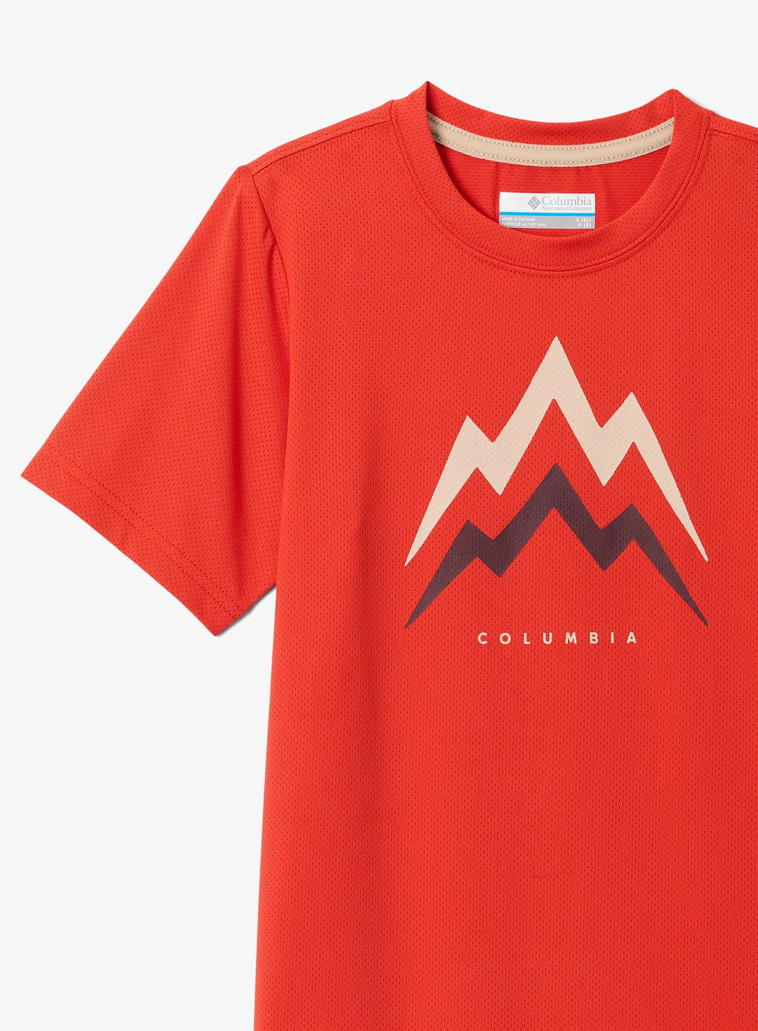 Majice za dječake Columbia Tech Trail Utility SS Graphic Crew - super sonic/energetic
