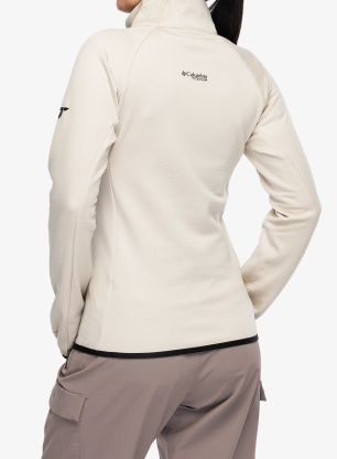 Ženska dukserica od flisa Columbia Triple Canyon Grid Fleece Full Zip - dark stone/black