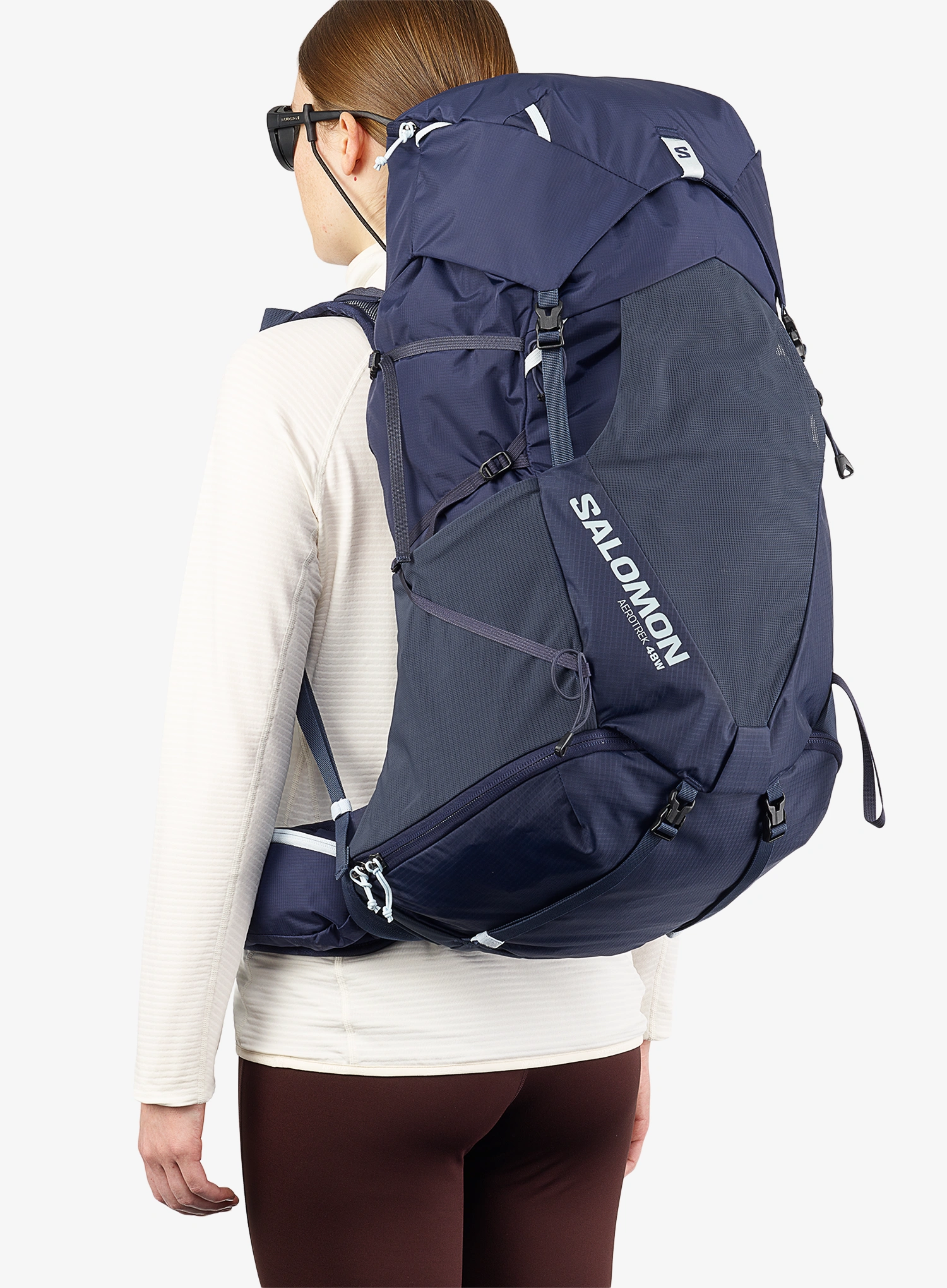 Ženski planinarski ruksak Salomon Aerotrek 48 - maritime blue/mood indigo