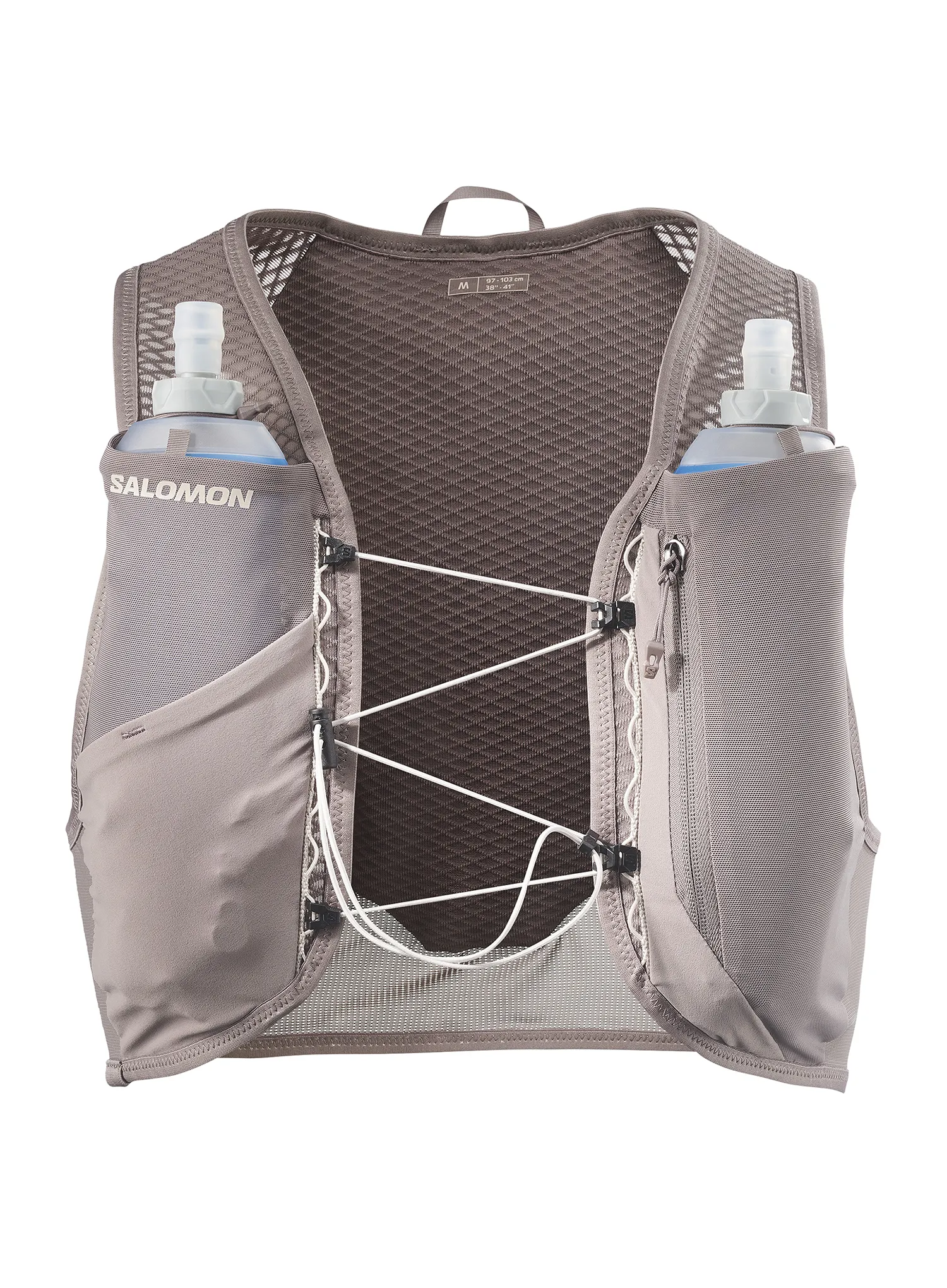 Prsluk za trčanje Salomon Active Skin 4 Grvl Set - iron/silver cloud