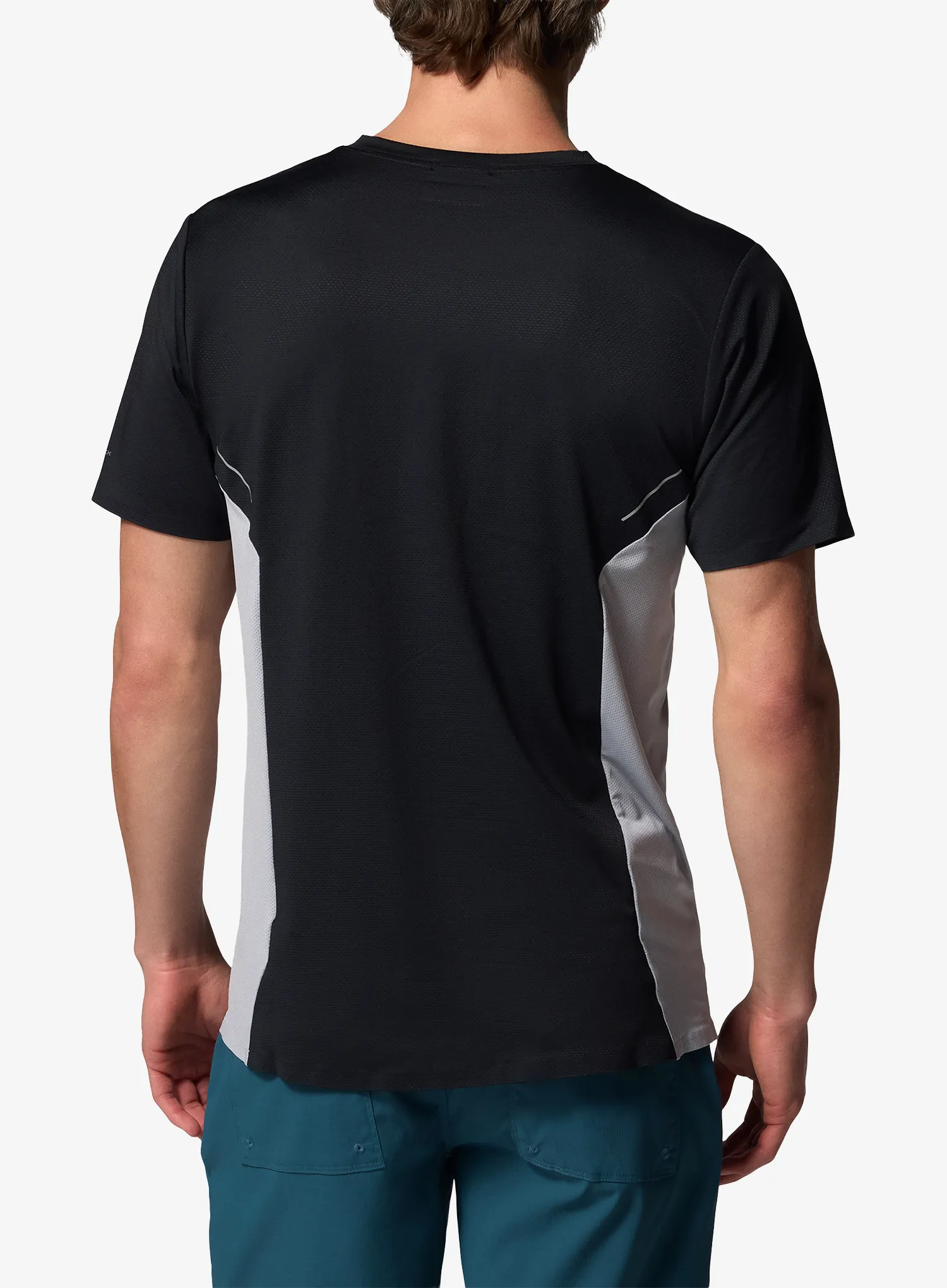 Brzosušeća majica Columbia Three Pitch S/S Crew - black/columbia grey
