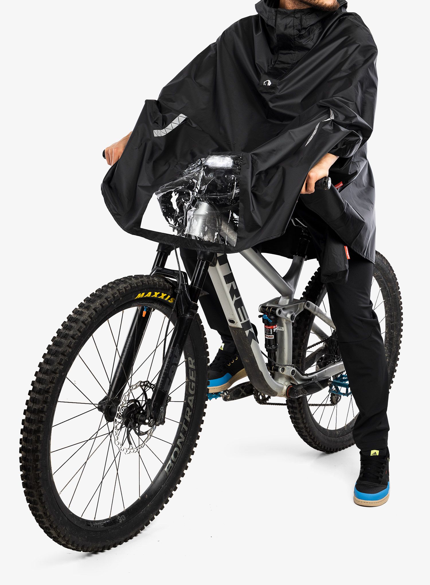 Kišni ogrtač Tatonka Bike Poncho - black