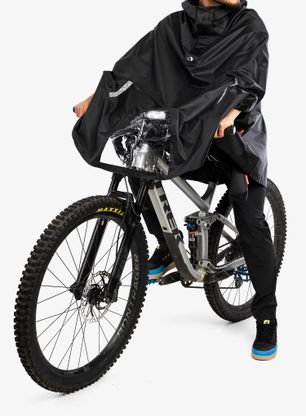Kišni ogrtač Tatonka Bike Poncho - black