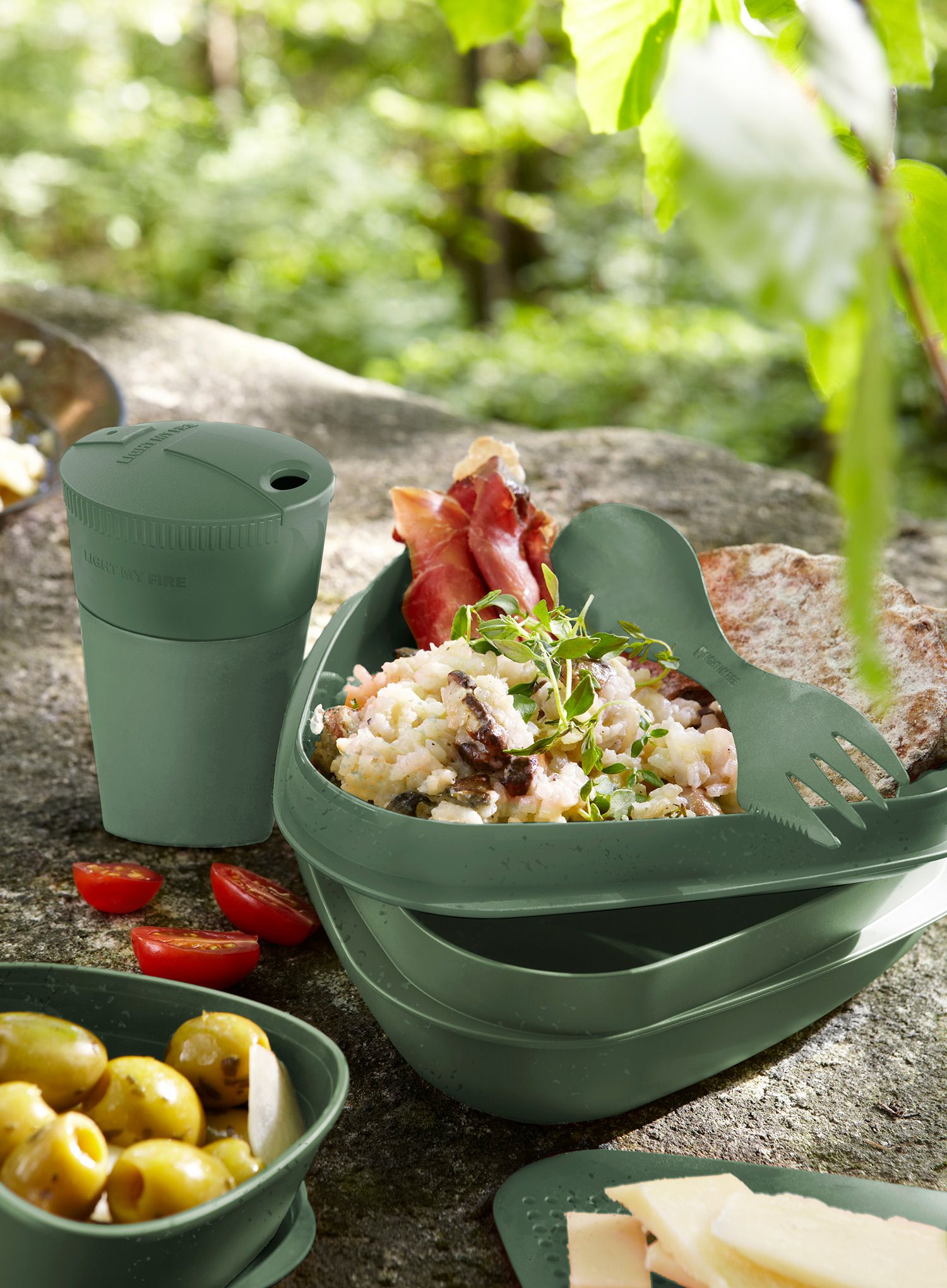 Set posuđa Light My Fire LunchKit Bio - sandgreen