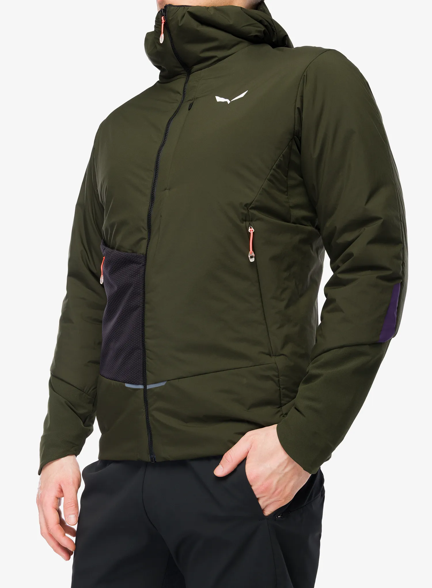 Hibridna jakna Salewa Pedroc Tw Air Hyb Jacket - dark olive