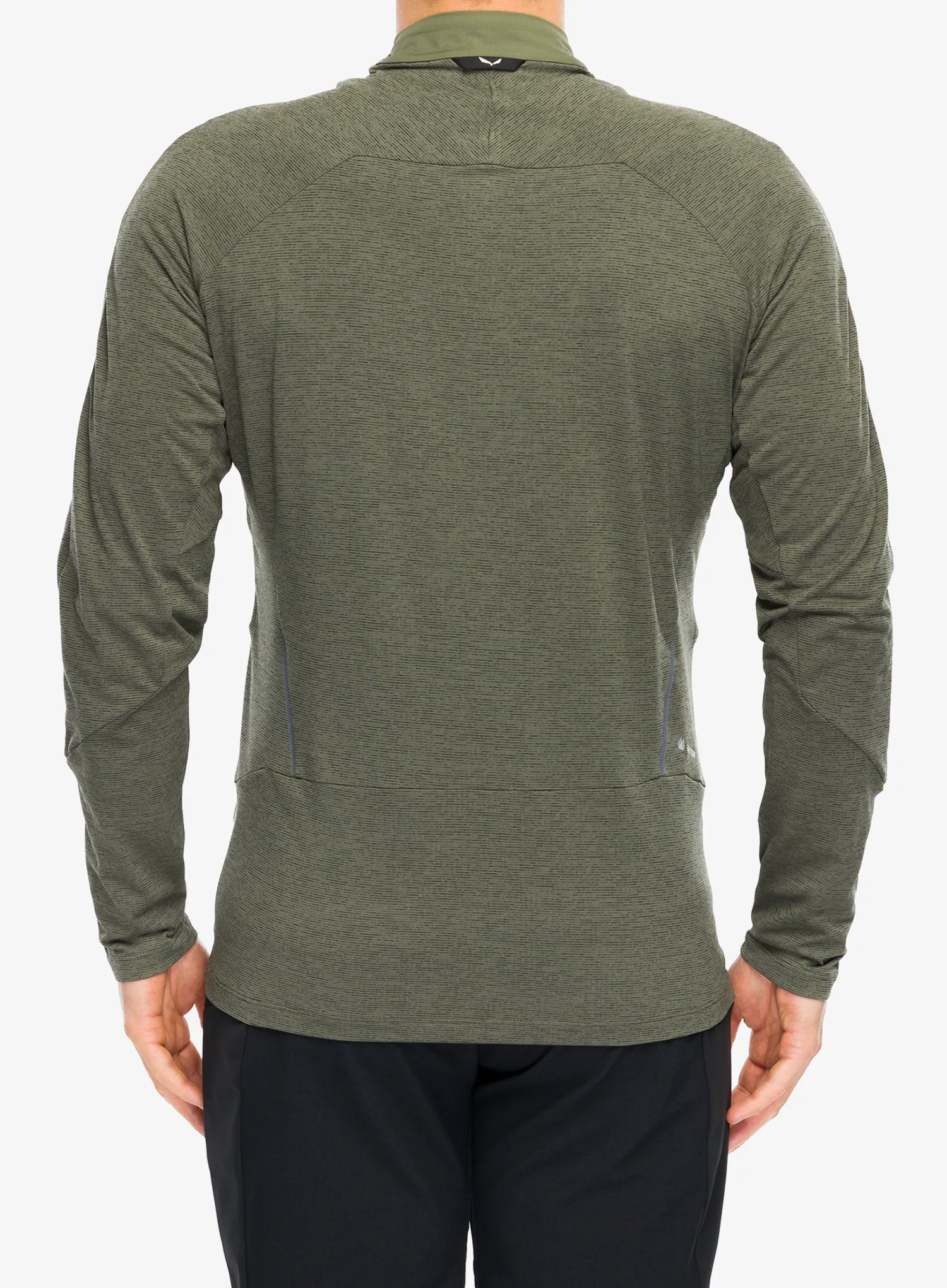 Dukserica s 1/2 patentnim zatvaračem Salewa Pedroc Dry Wind Hz Tee - faded green