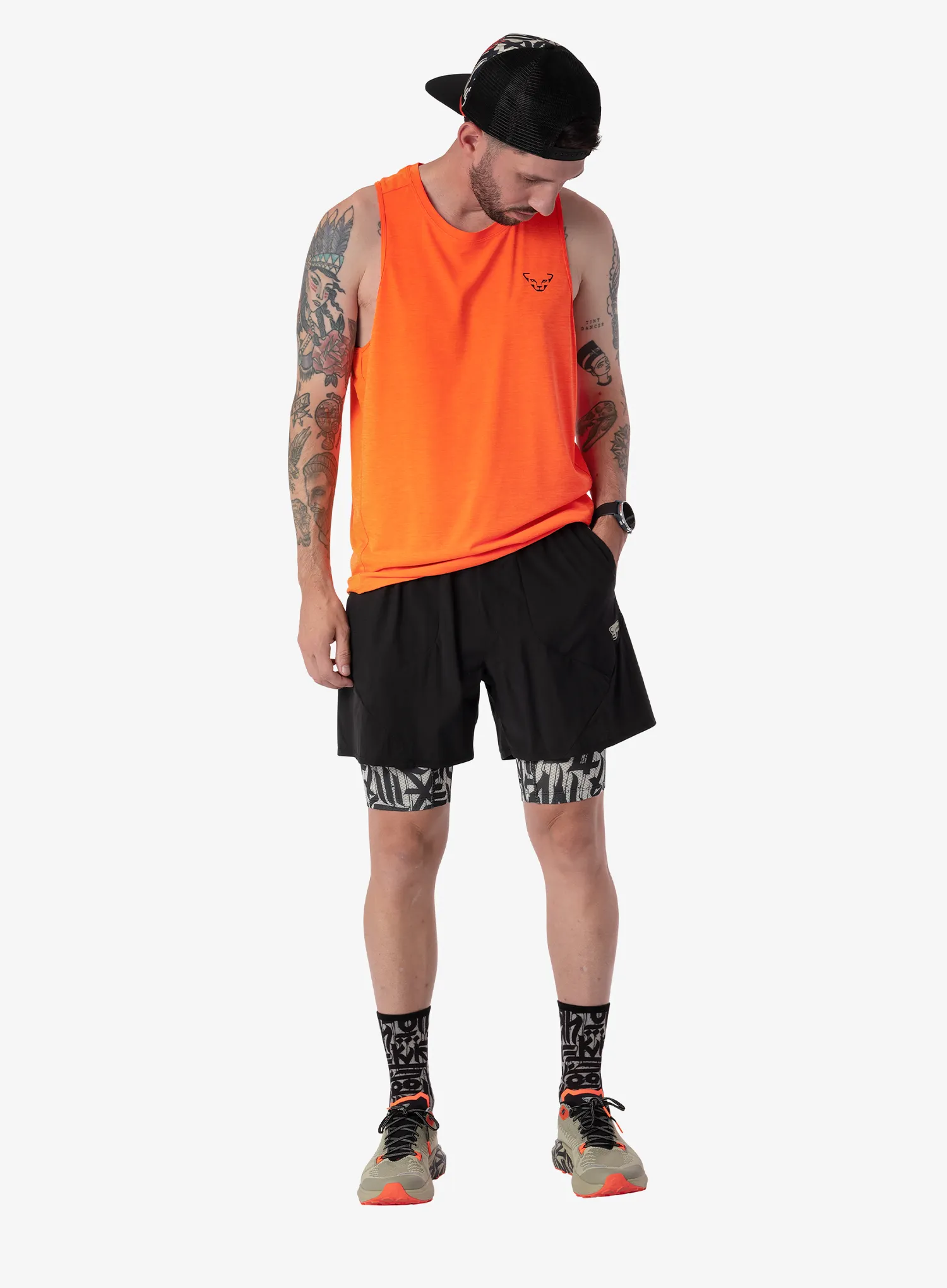 Kratke hlače za trčanje Dynafit Trail 2In1 Shorts - black out/overcast