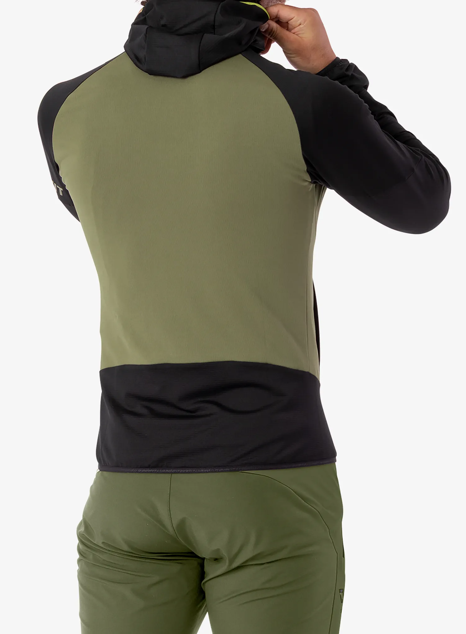 Majica s kapuljačom Dynafit Transalper Light PTC Hoody - black out/military green