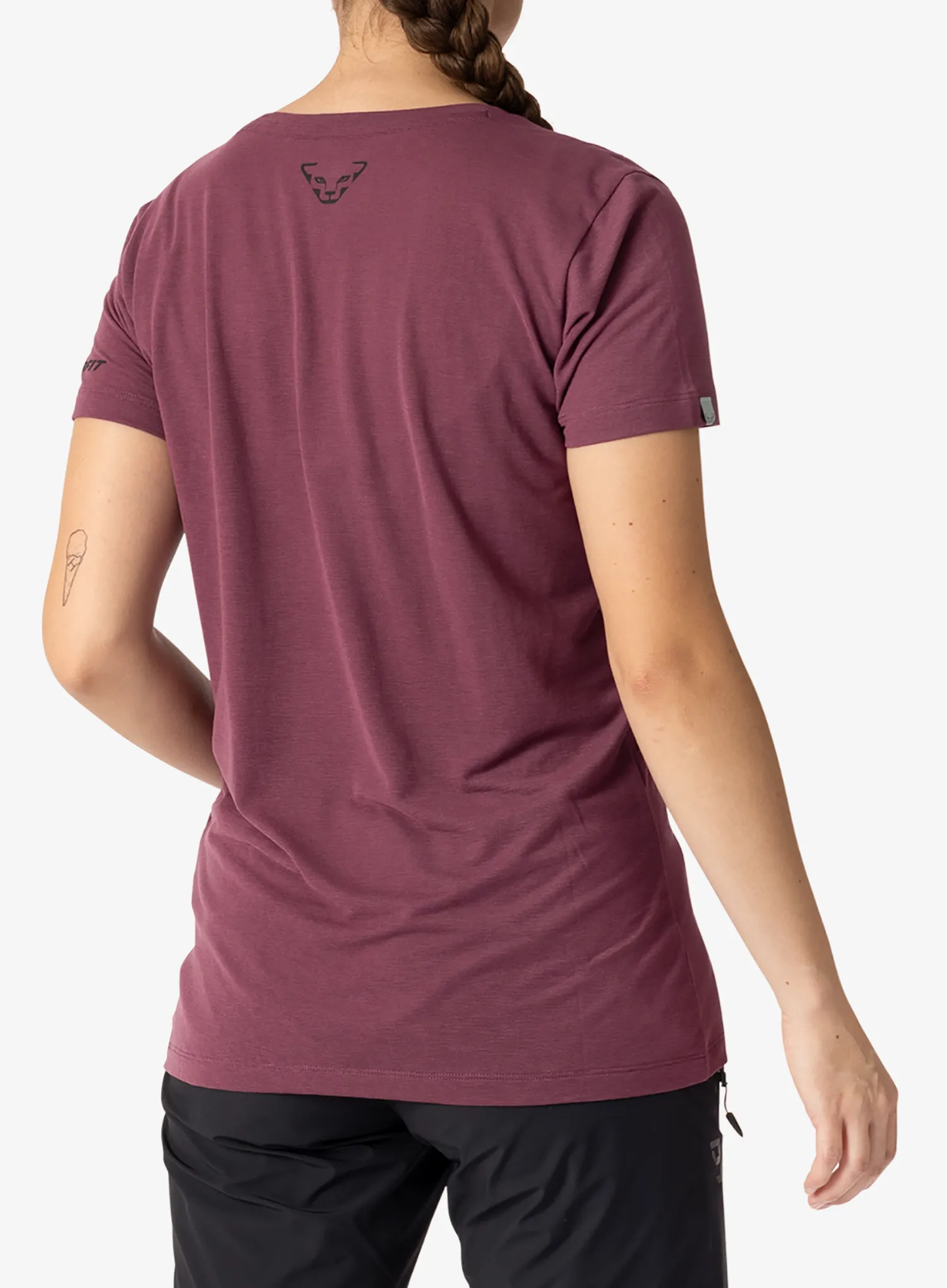 Ženska majica s tiskom Dynafit Transalper Graphic S/S Tee - amaranth