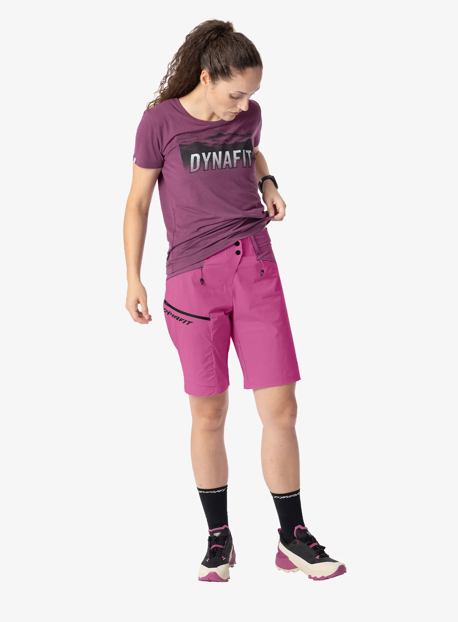 Ženske planinarske kratke hlače Dynafit Transalper DST Shorts - magenta