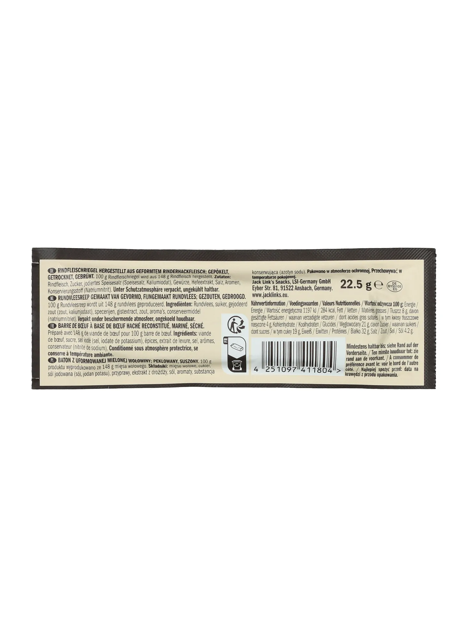 Sušena govedina Jack Link's Beef Protein Bar Original 22,5 g