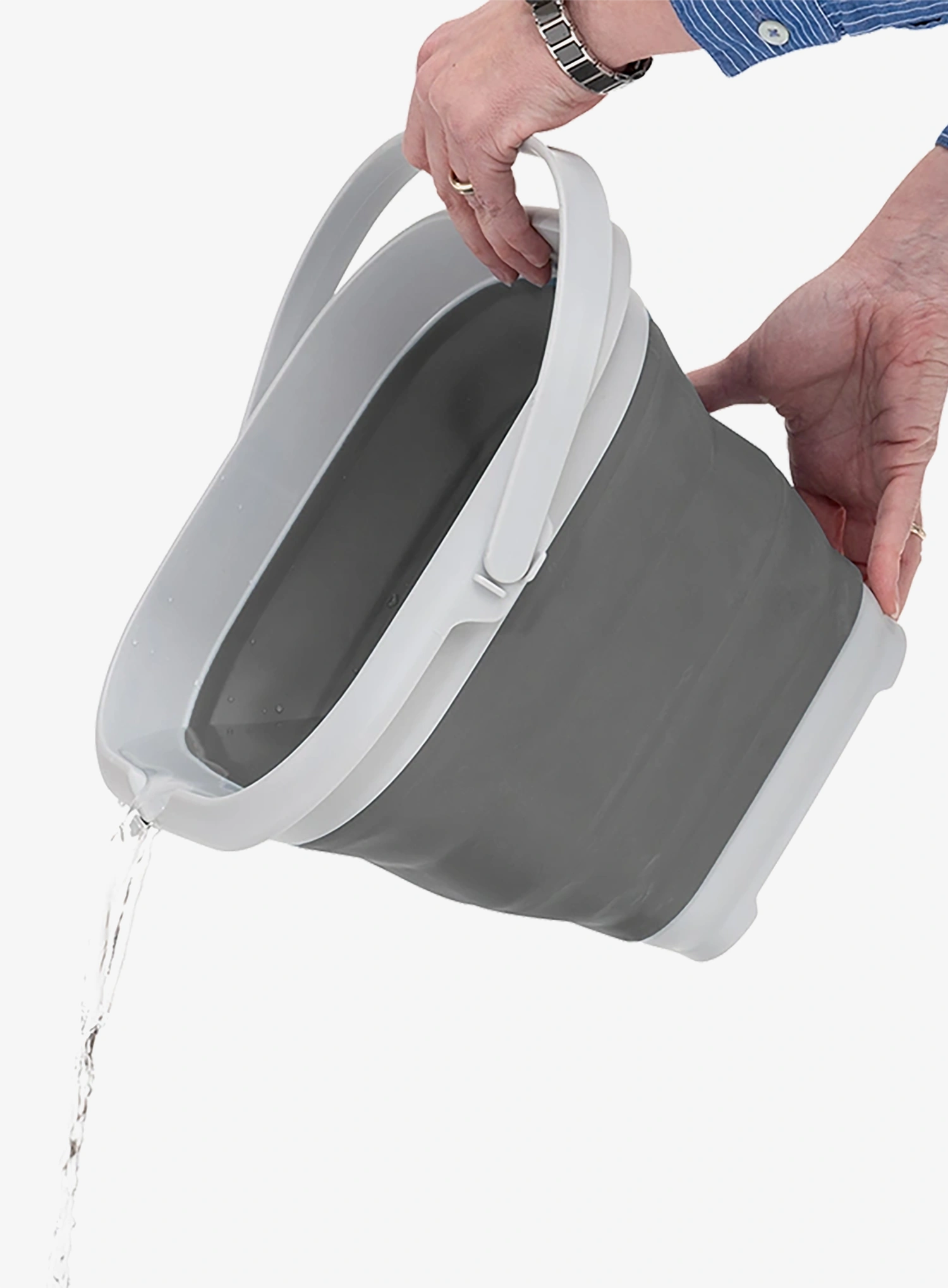 Kantica Outwell Collaps Bucket Square w/lid - grey mist