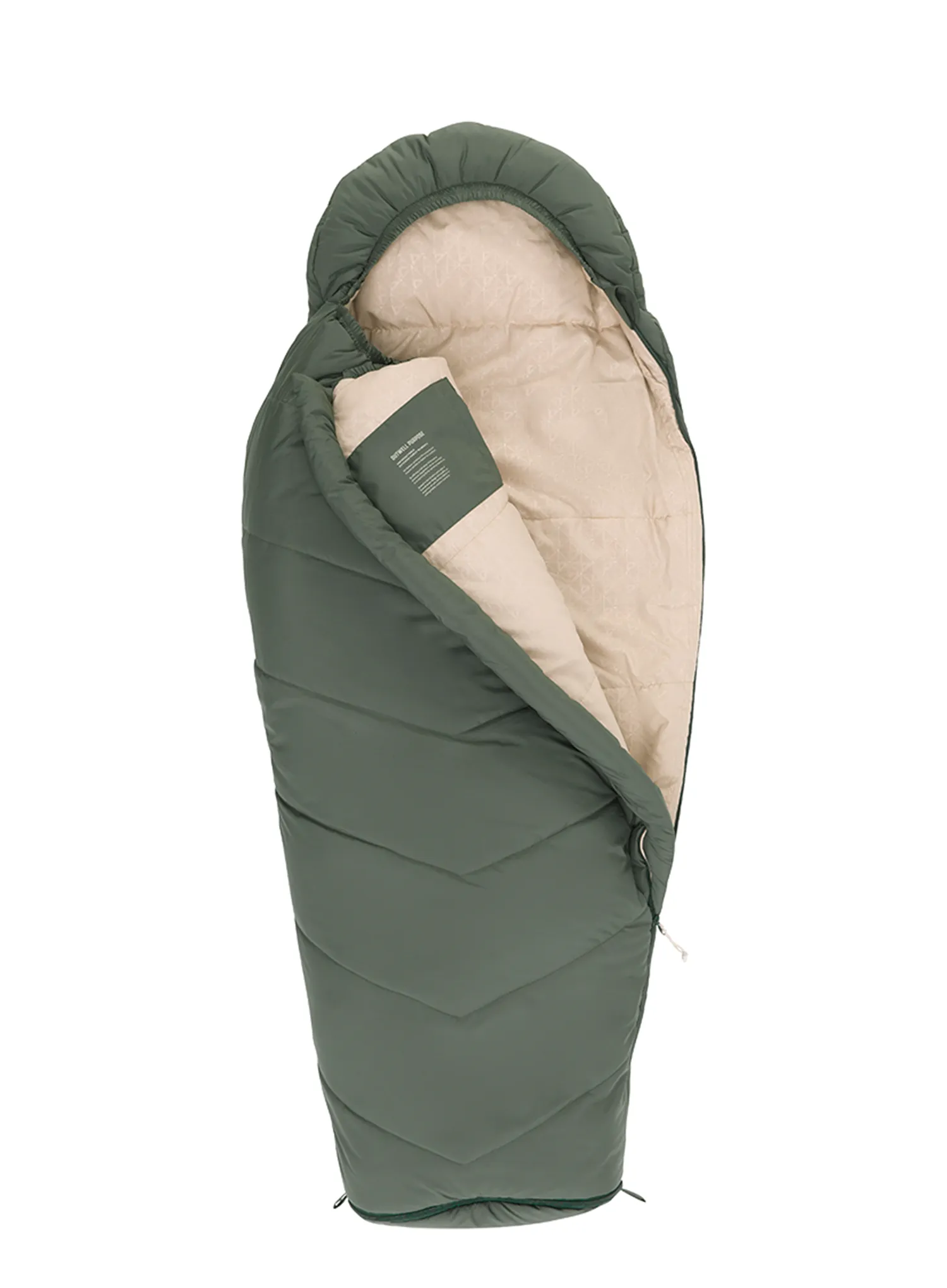 Dječja vreća za spavanje Outwell Convertible Junior (120-150 cm) - dusty green