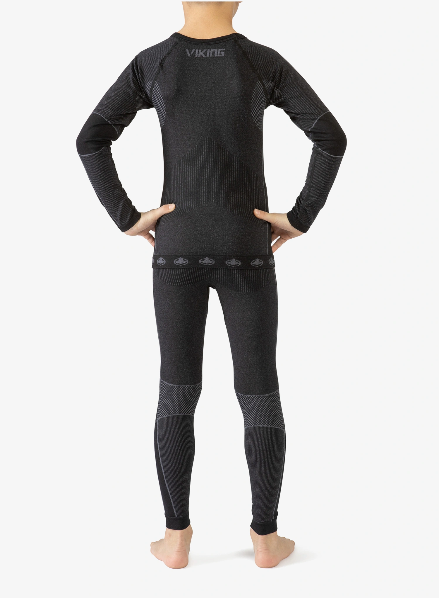 Dječje termo donje rublje Viking Base Layer Riko Set - black