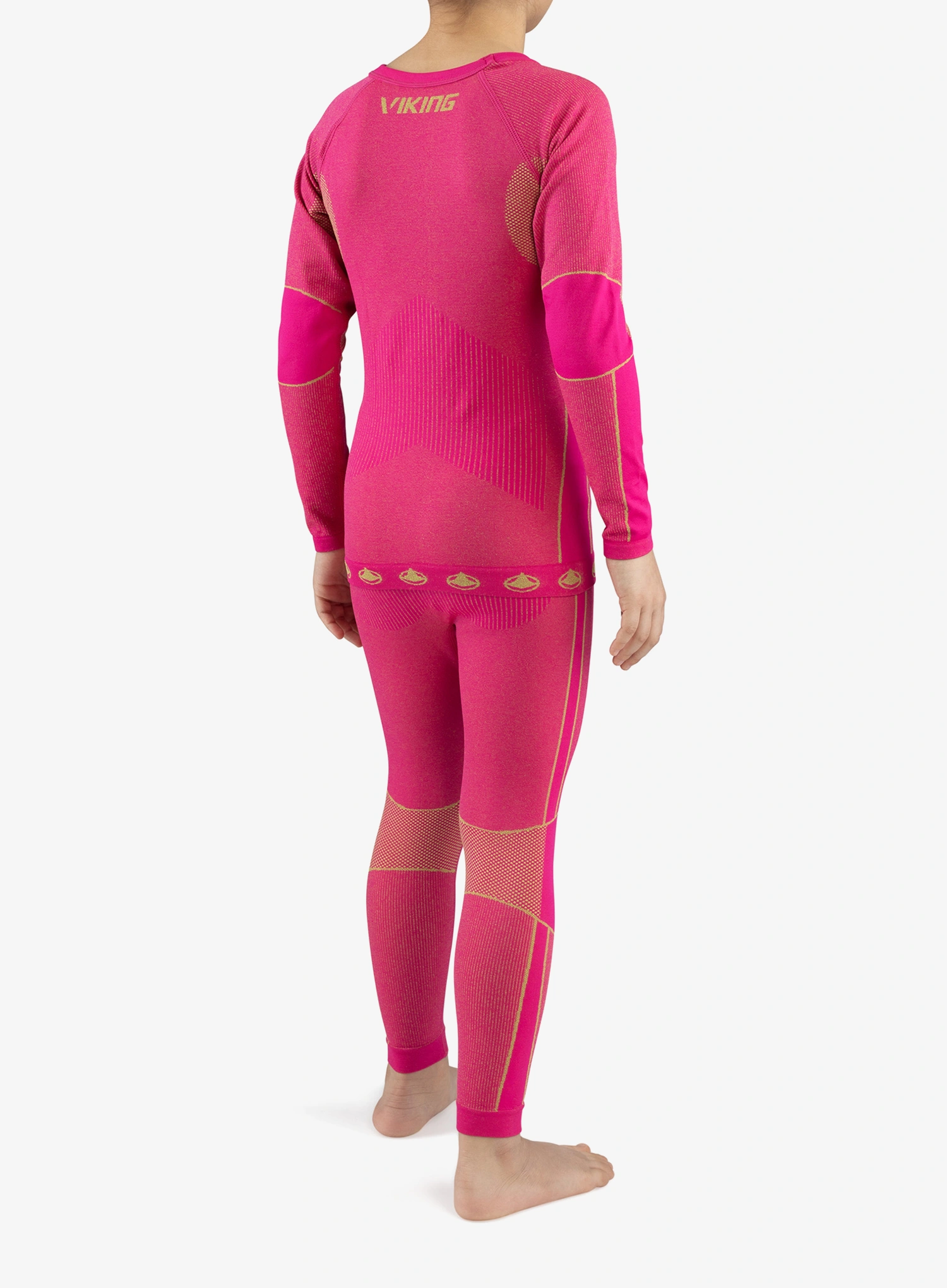 Dječje termo donje rublje Viking Base Layer Riko Set - fuchsia