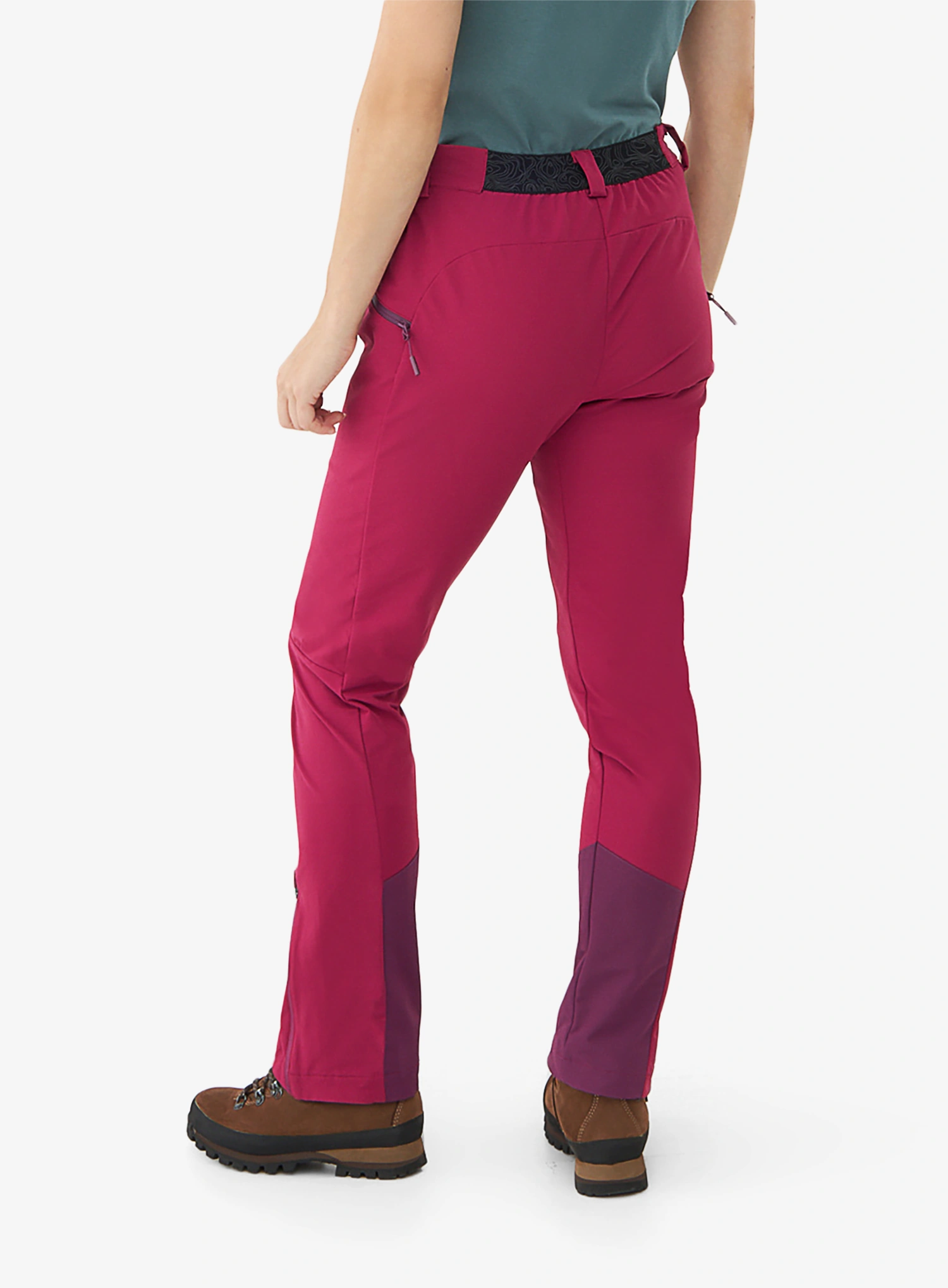 Ženske planinarske hlače Viking Expander Warm - fuchsia