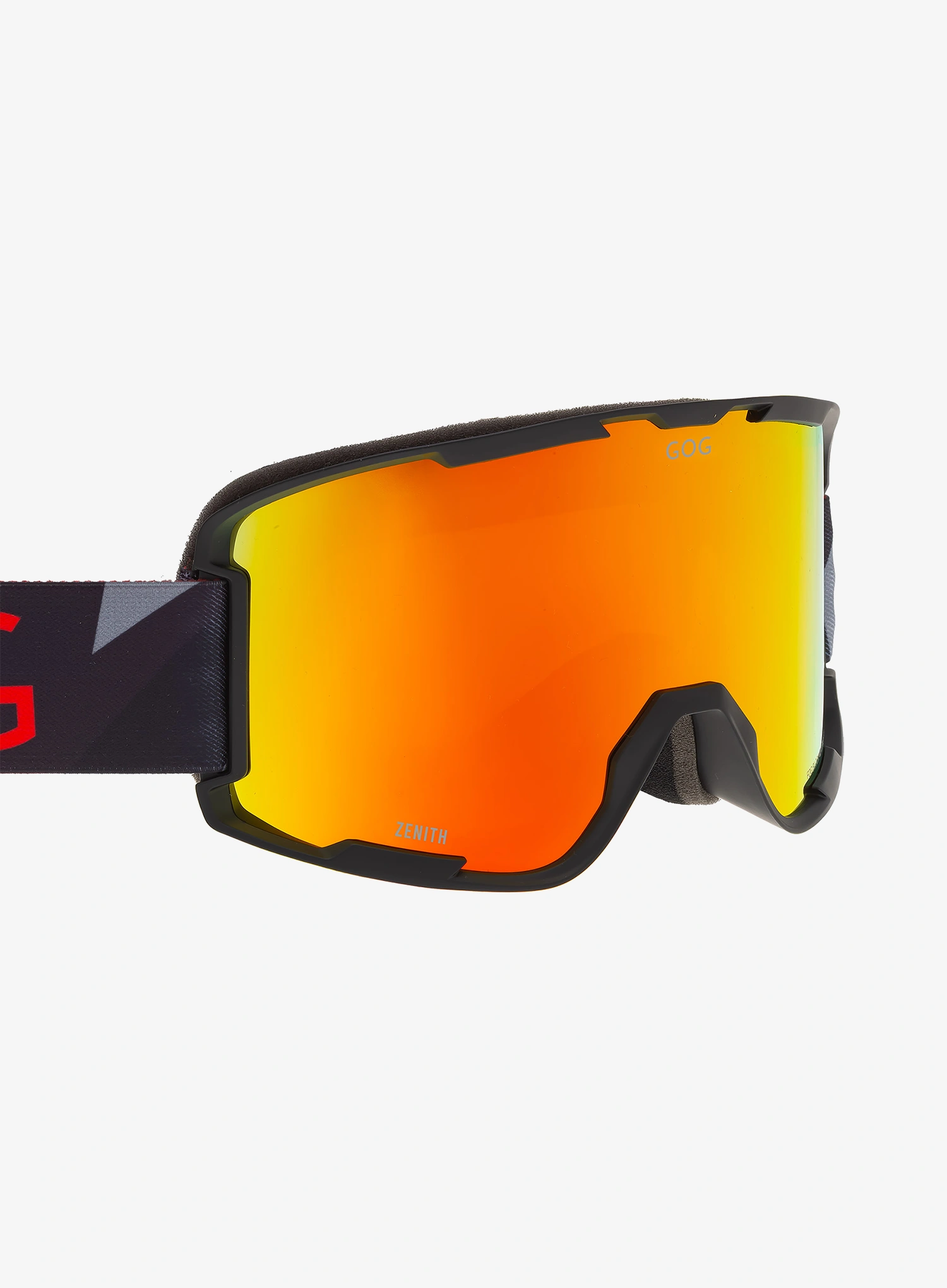 Skijaške naočale GOG Zenith - matt black/reflex red S2