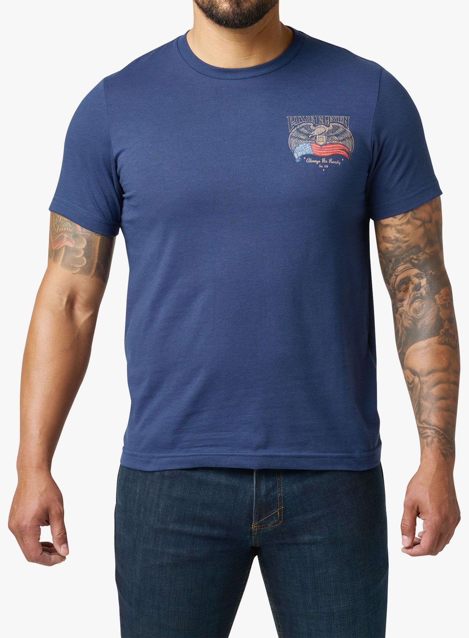 Majica 5.11 Birds And Banners S/S Tee - pacific navy