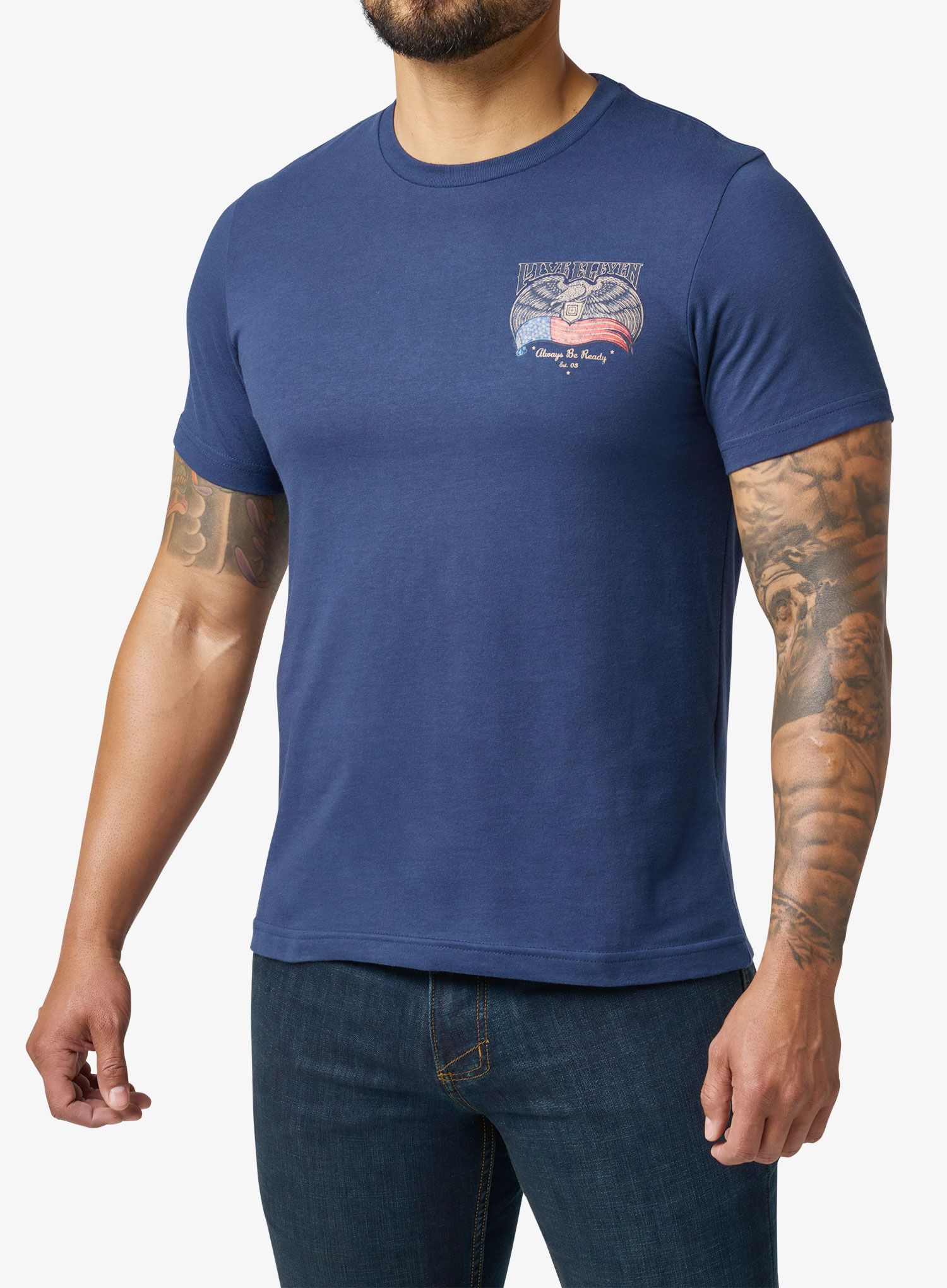 Majica 5.11 Birds And Banners S/S Tee - pacific navy