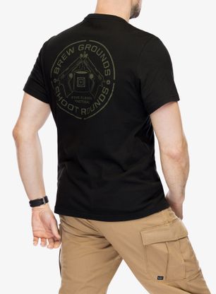 Majica s tiskom 5.11 Brew Grounds S/S Tee - black
