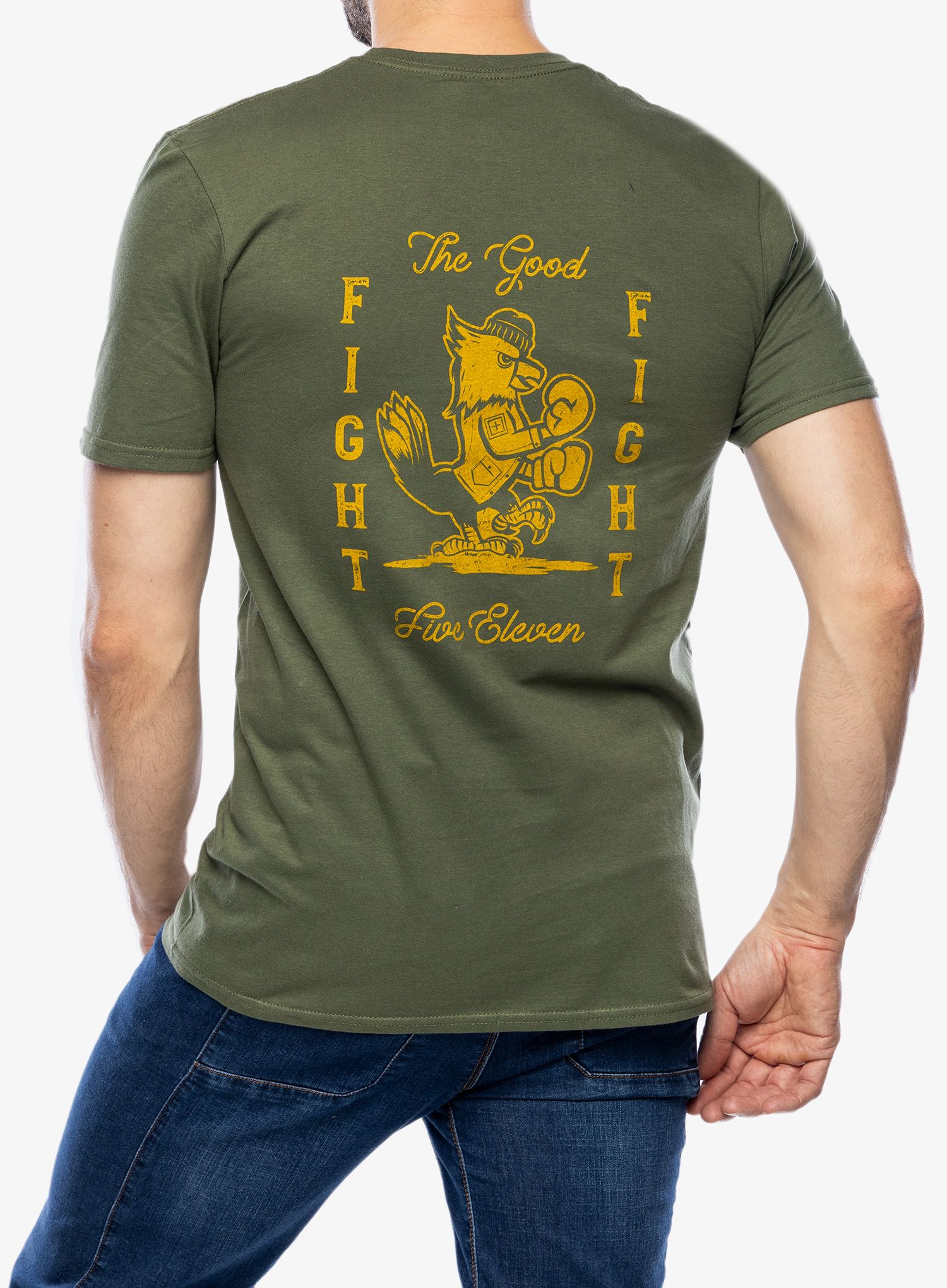 Majica s tiskom 5.11 Emea Good Fight S/S Tee - military green