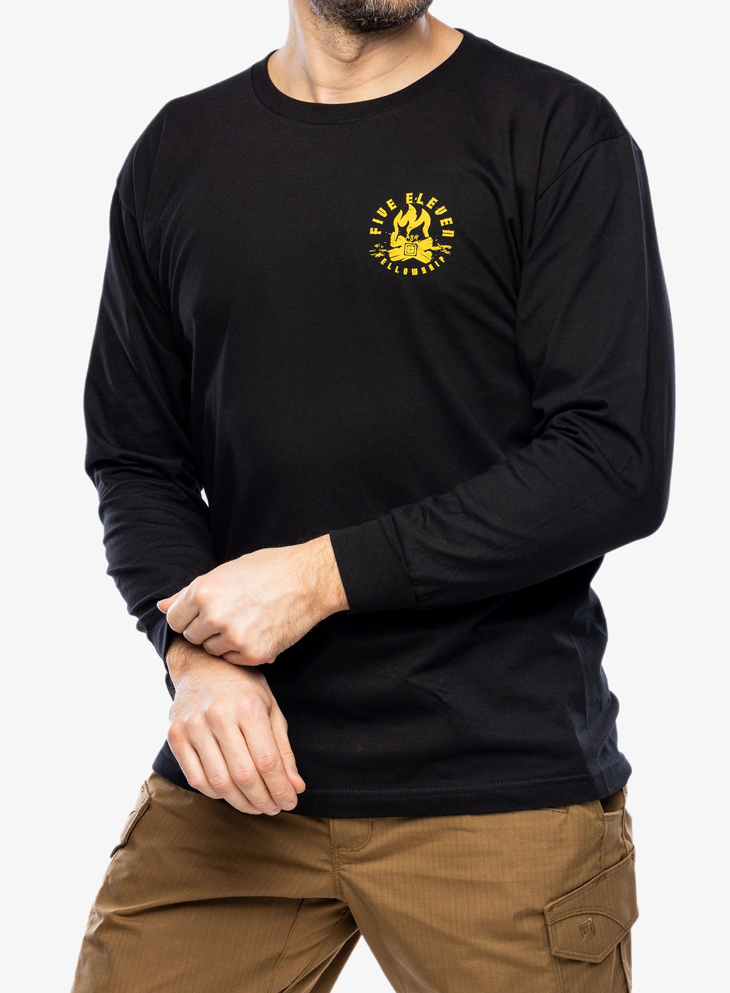 Majica dugih rukava 5.11 Fellowship L/S Tee - black