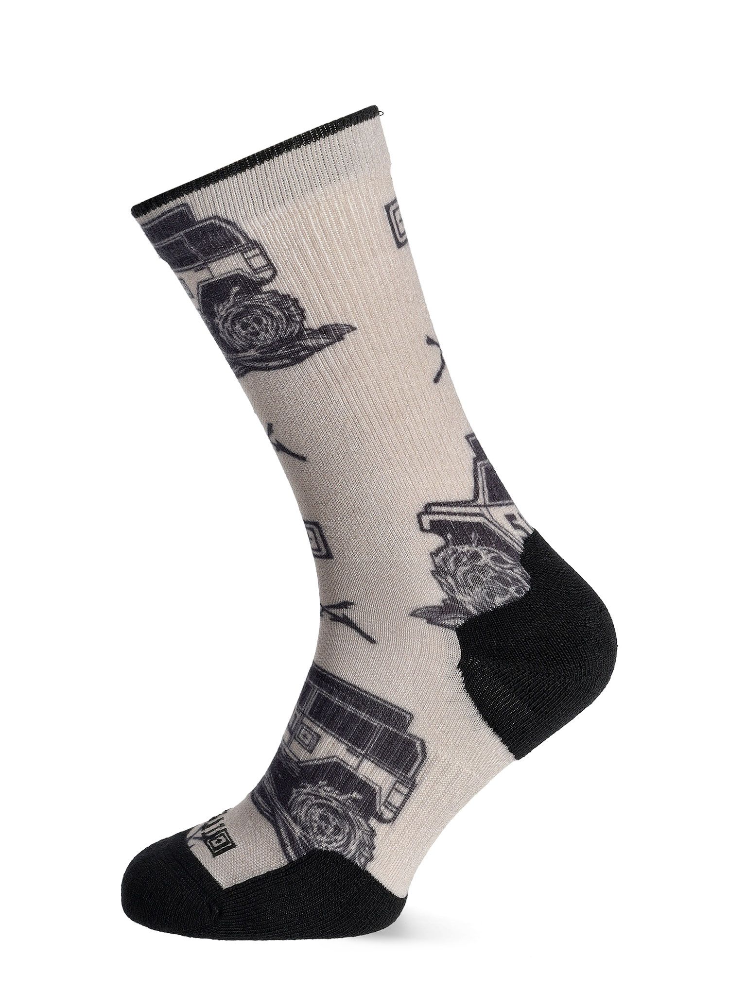 Čarape 5.11 Overlander Sock & Awe - badlands tan