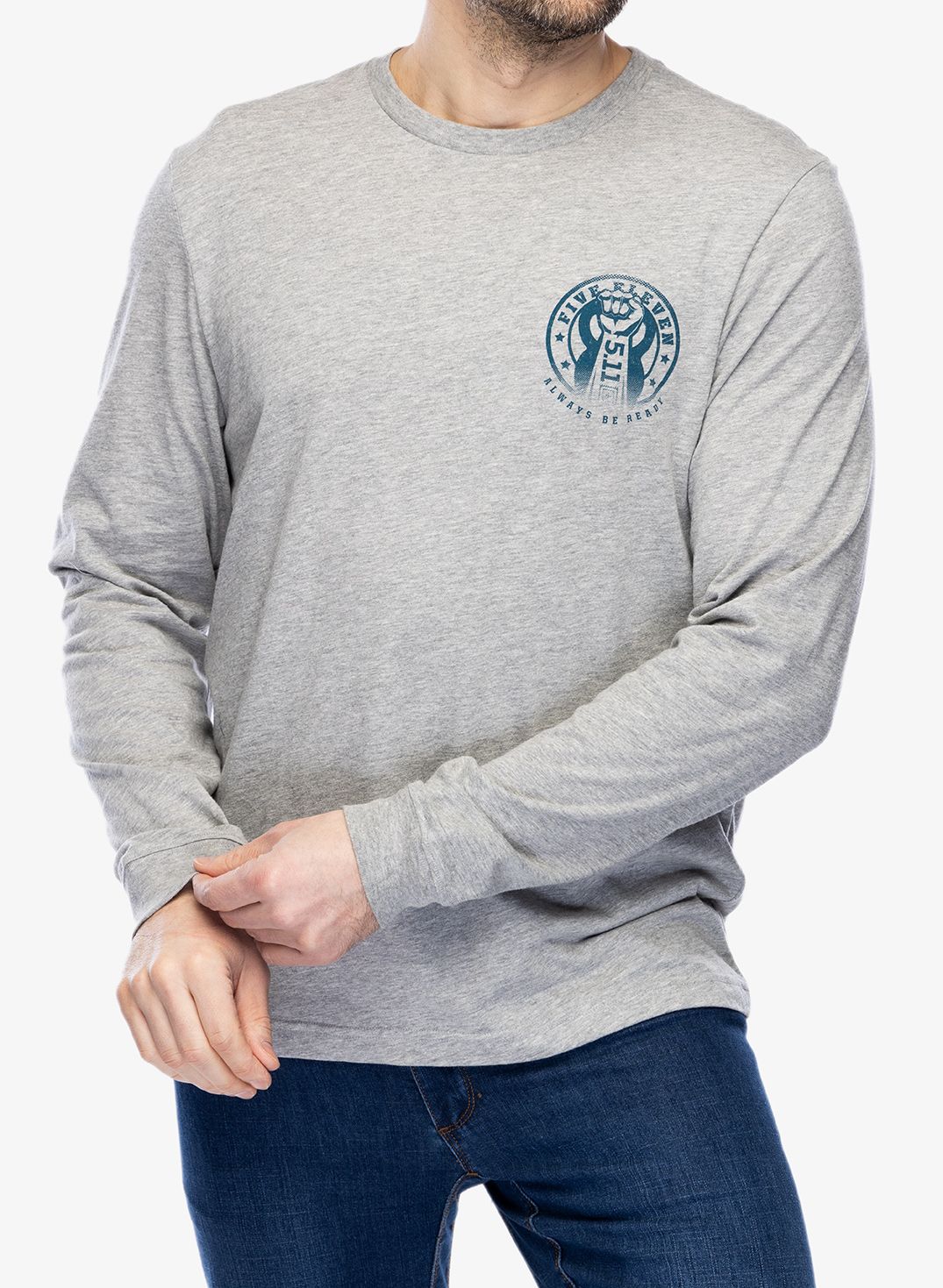 Dukserica 5.11 PT-R Kettle Power L/S - heather grey