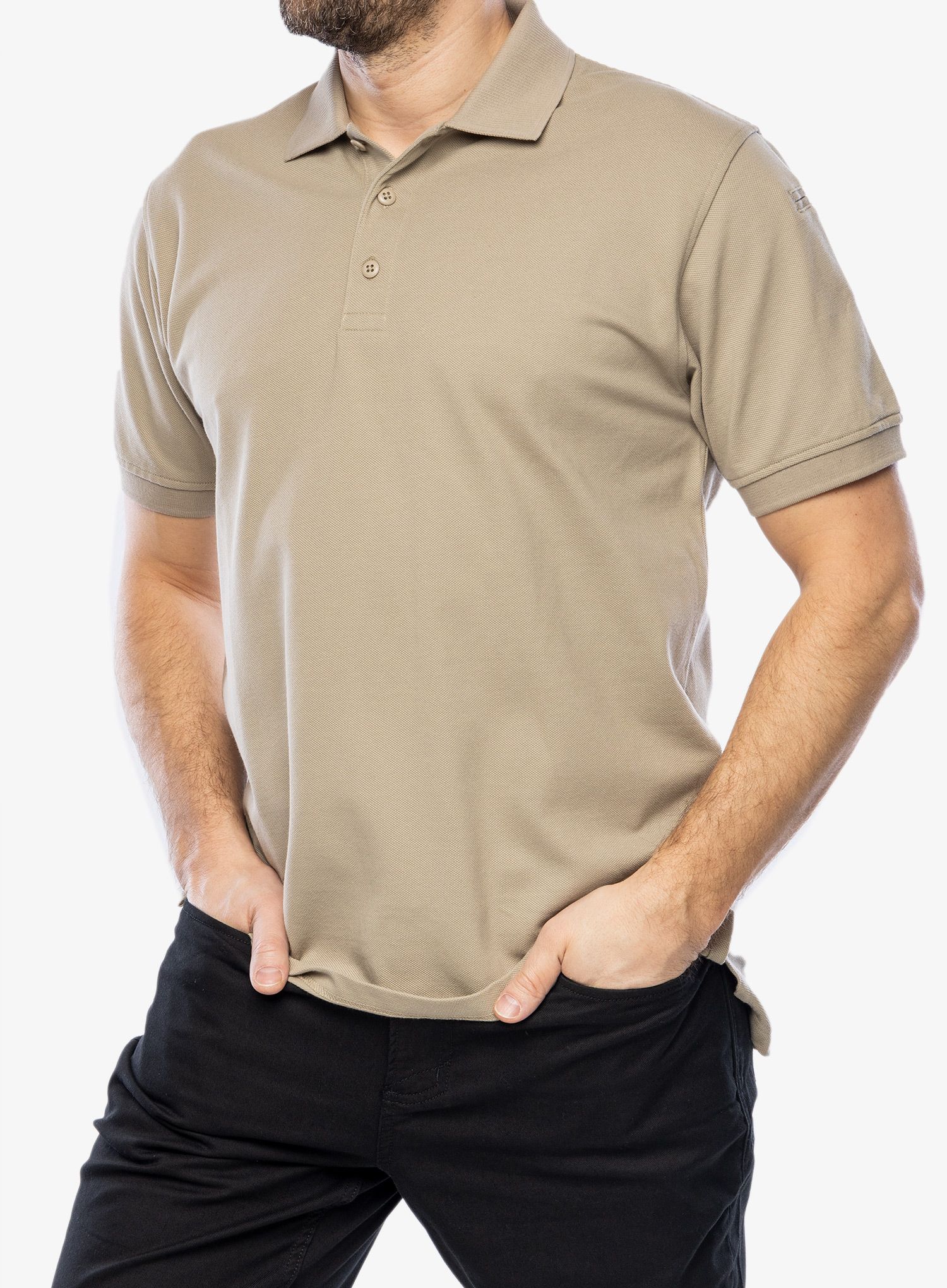 Pamučna majica 5.11 Professional S/S Polo - silver tan