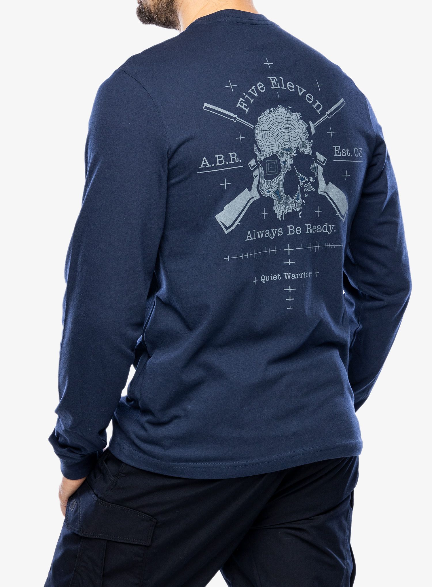 Majica dugih rukava 5.11 Quiet Warrior L/S Tee - pacific navy