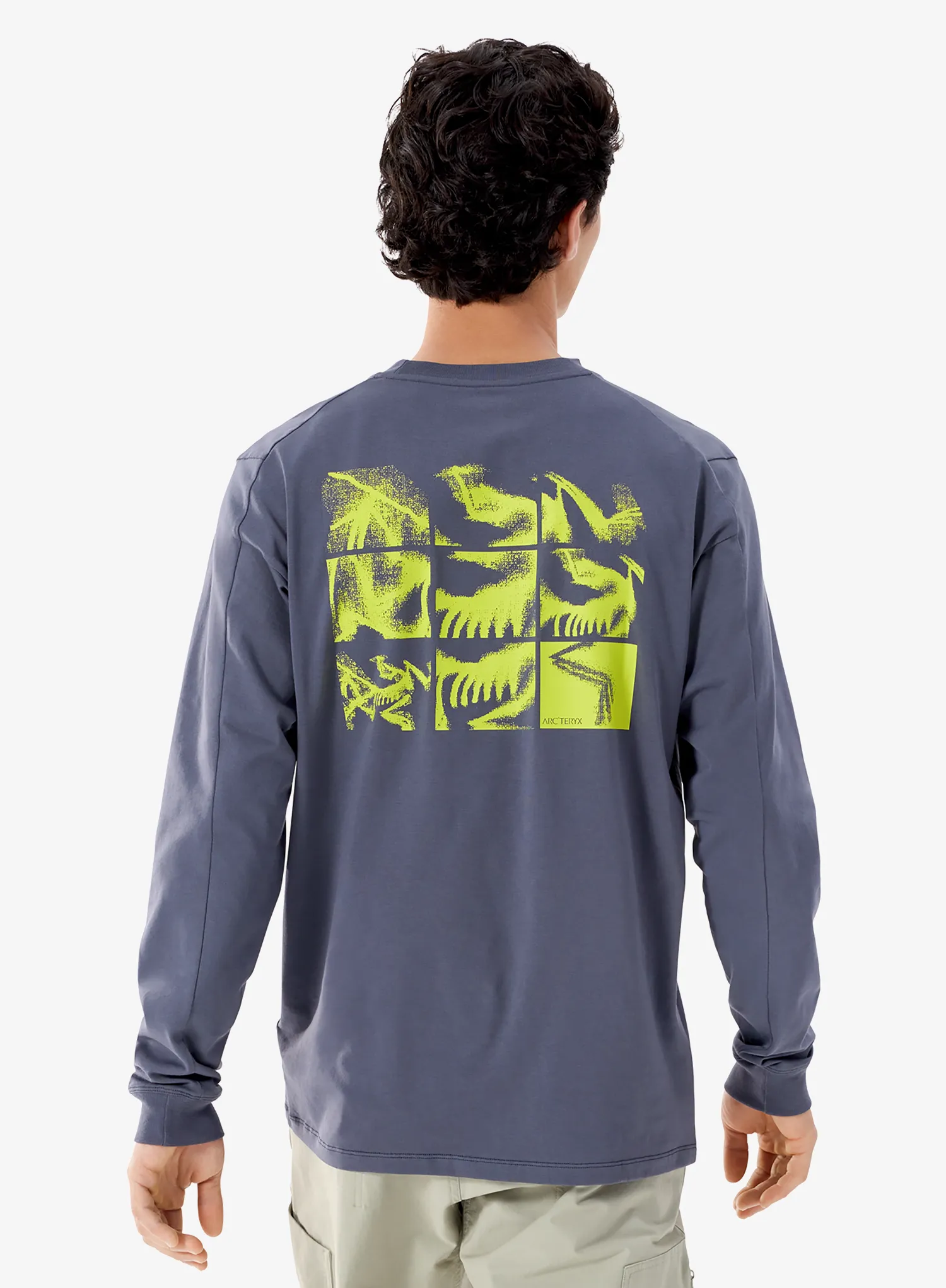 Dukserica Arcteryx Kragg SL Cotton Bird Tile LS - dk stratus/euphoria