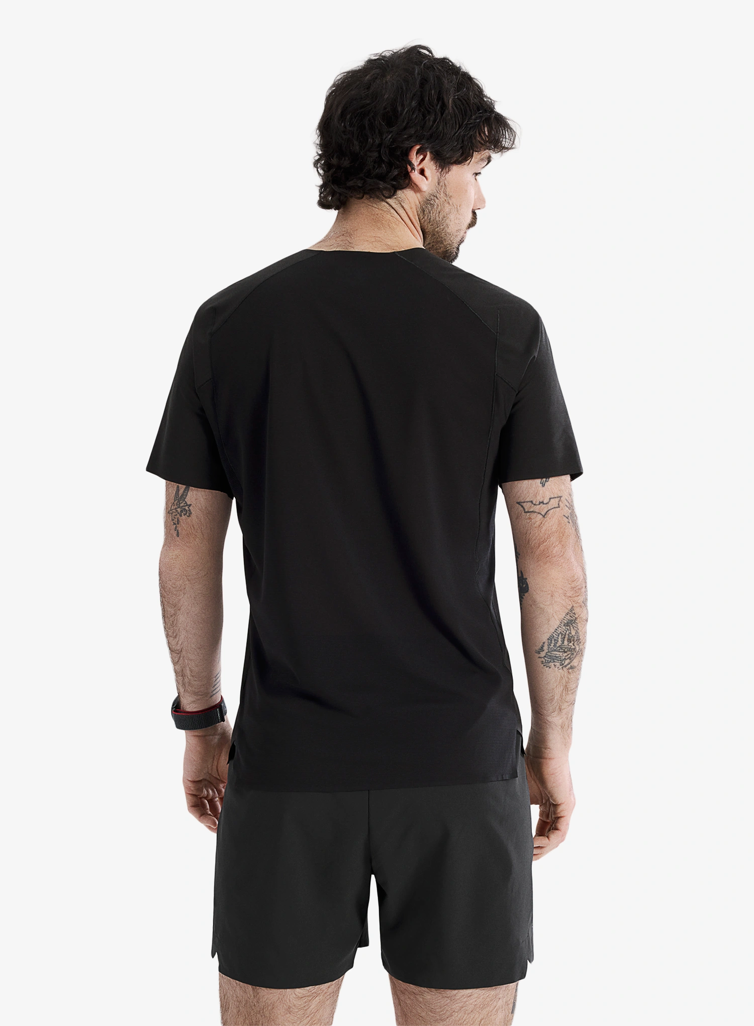 Majica za trčanje Arcteryx Norvan Downword Logo SS - black