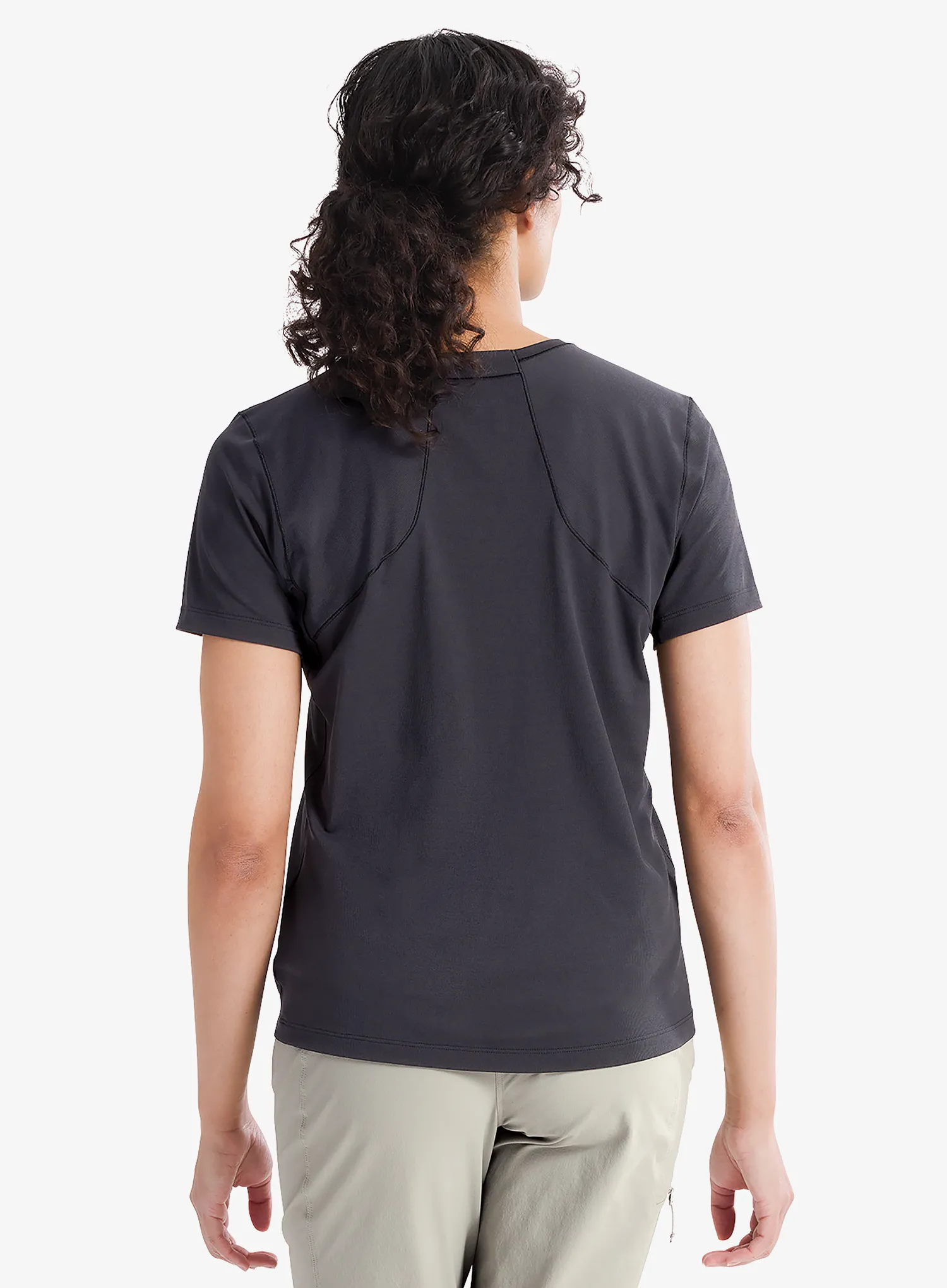 Ženska penjačka majica Arcteryx Sunna Crew SS - black