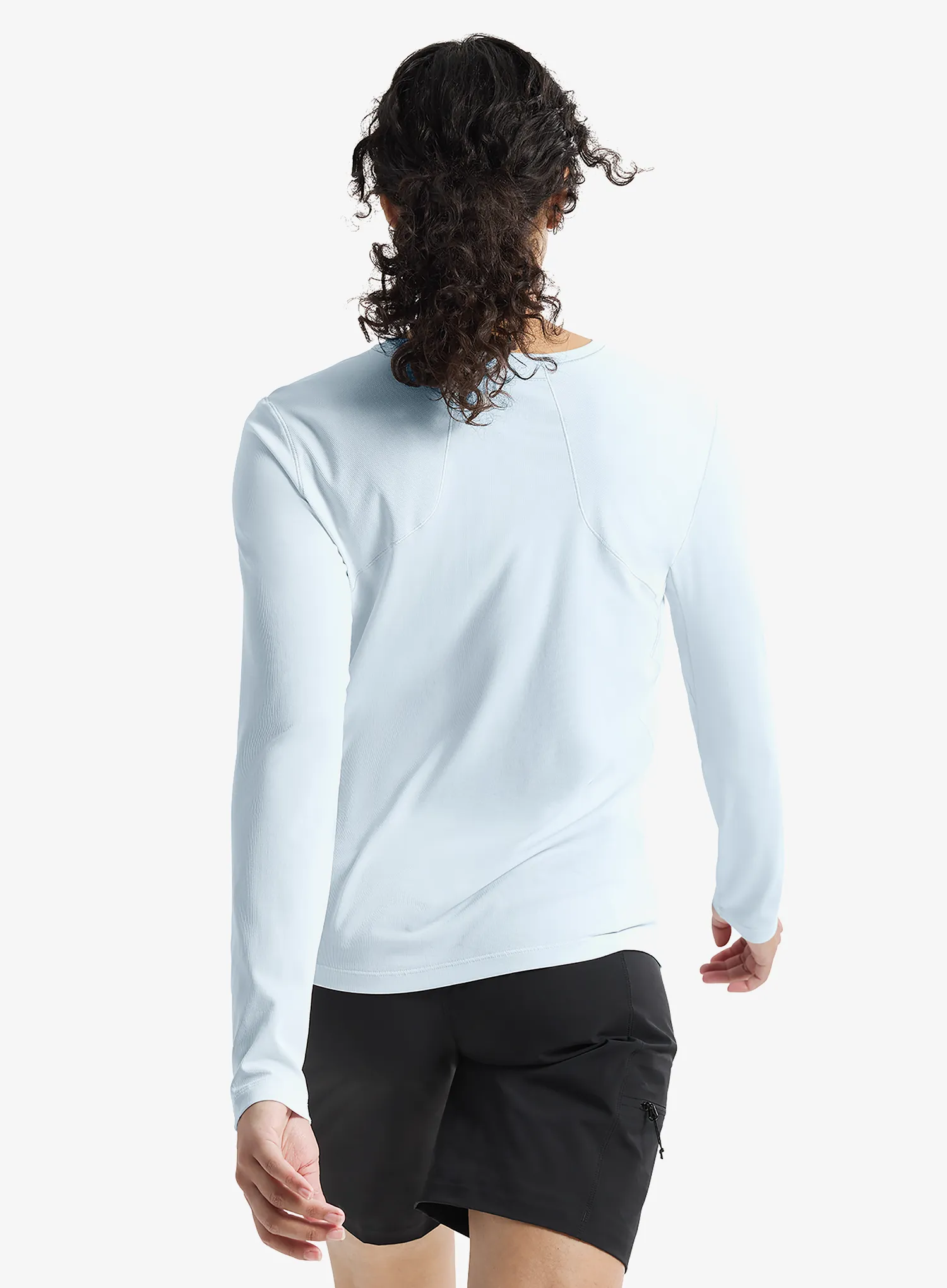 Ženska dukserica za trčanje Arcteryx Sunna Crew LS - alpine blue
