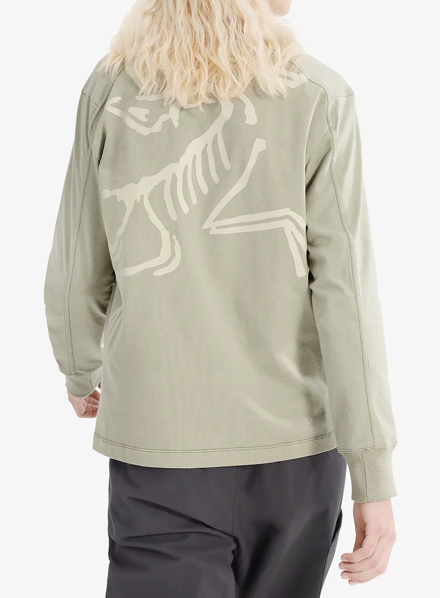 Ženska penjačka dukserica Arcteryx Kragg Cotton Bird Crew LS - habitat